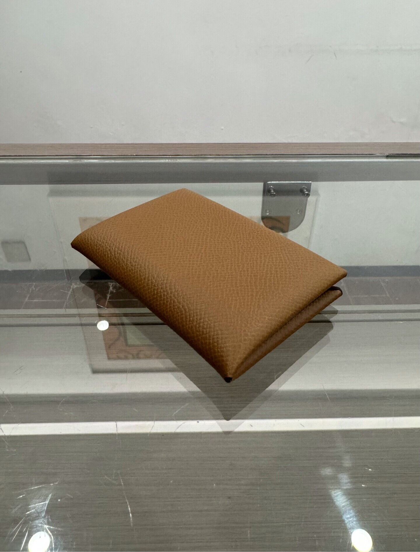 Hermes Hermes Calvi Elephant Gray Calfskin Card Holder Size ONE SIZE - 5 Thumbnail