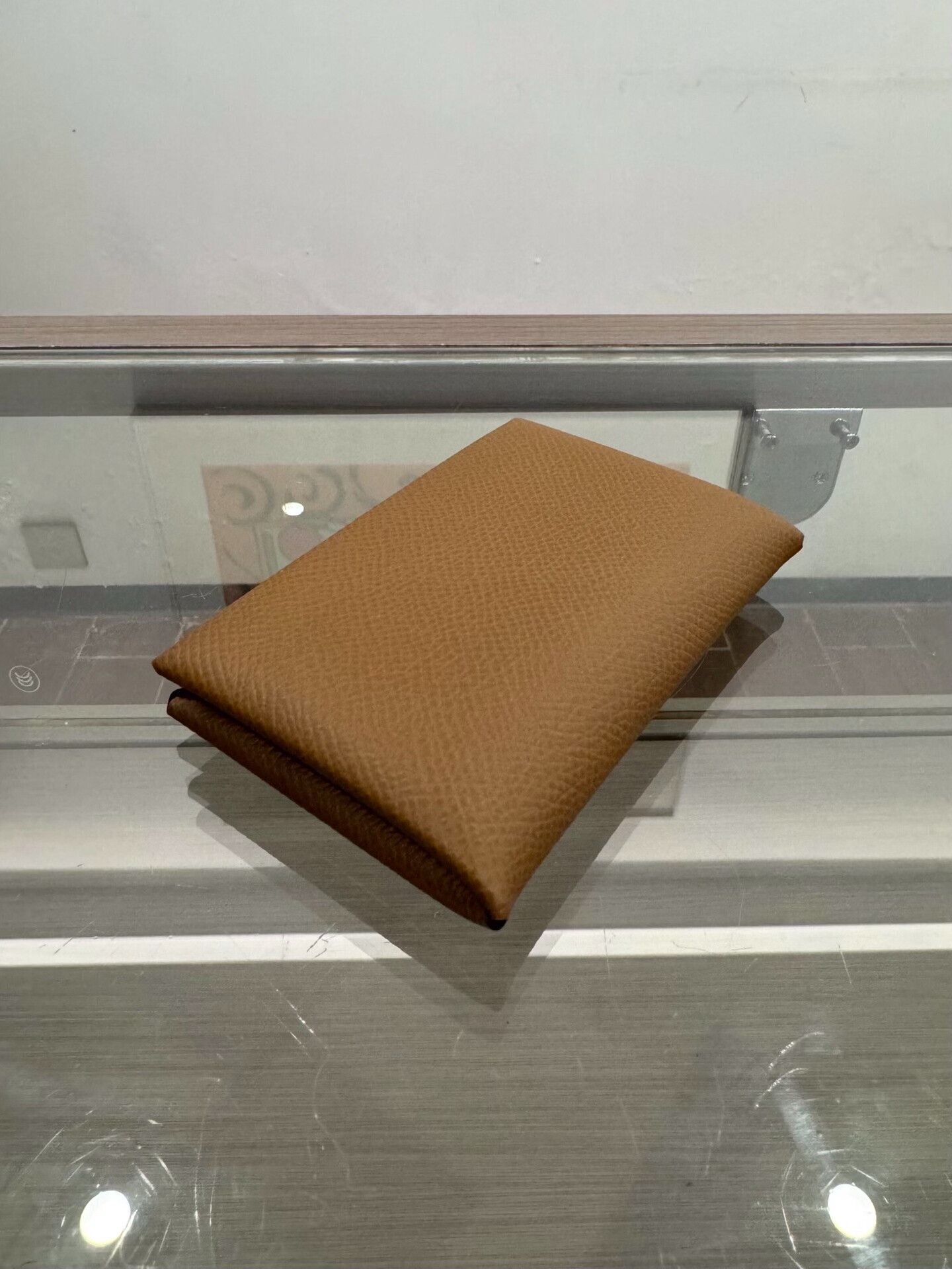 Hermes Hermes Calvi Elephant Gray Calfskin Card Holder Size ONE SIZE - 4 Thumbnail
