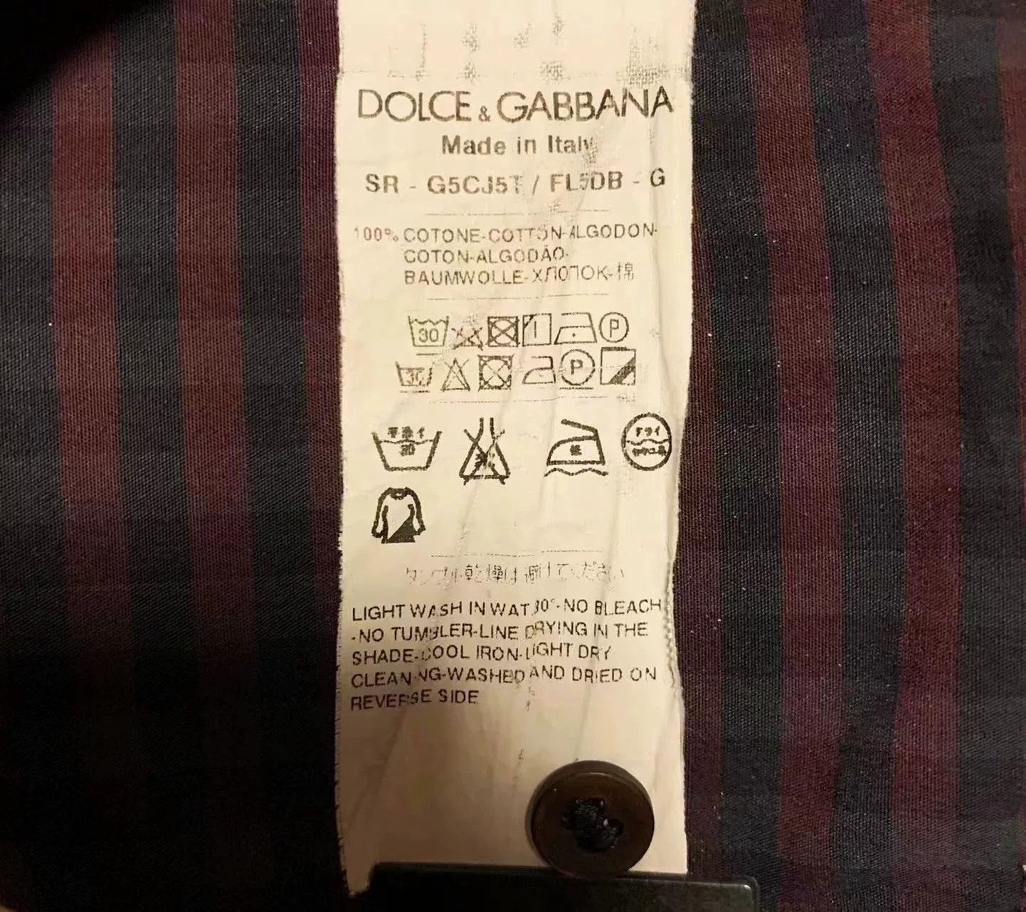 Dolce & Gabbana Dolce & Gabbana Men's Embroidered Shirt Size US M / EU 48-50 / 2 - 5 Thumbnail