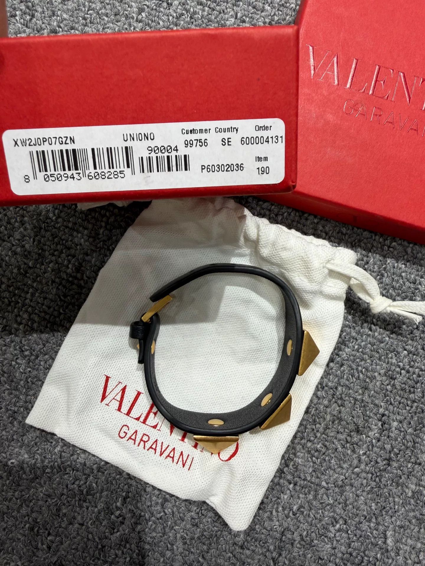 Valentino Valentino Garavani New Leather Bracelet Size ONE SIZE - 5 Thumbnail
