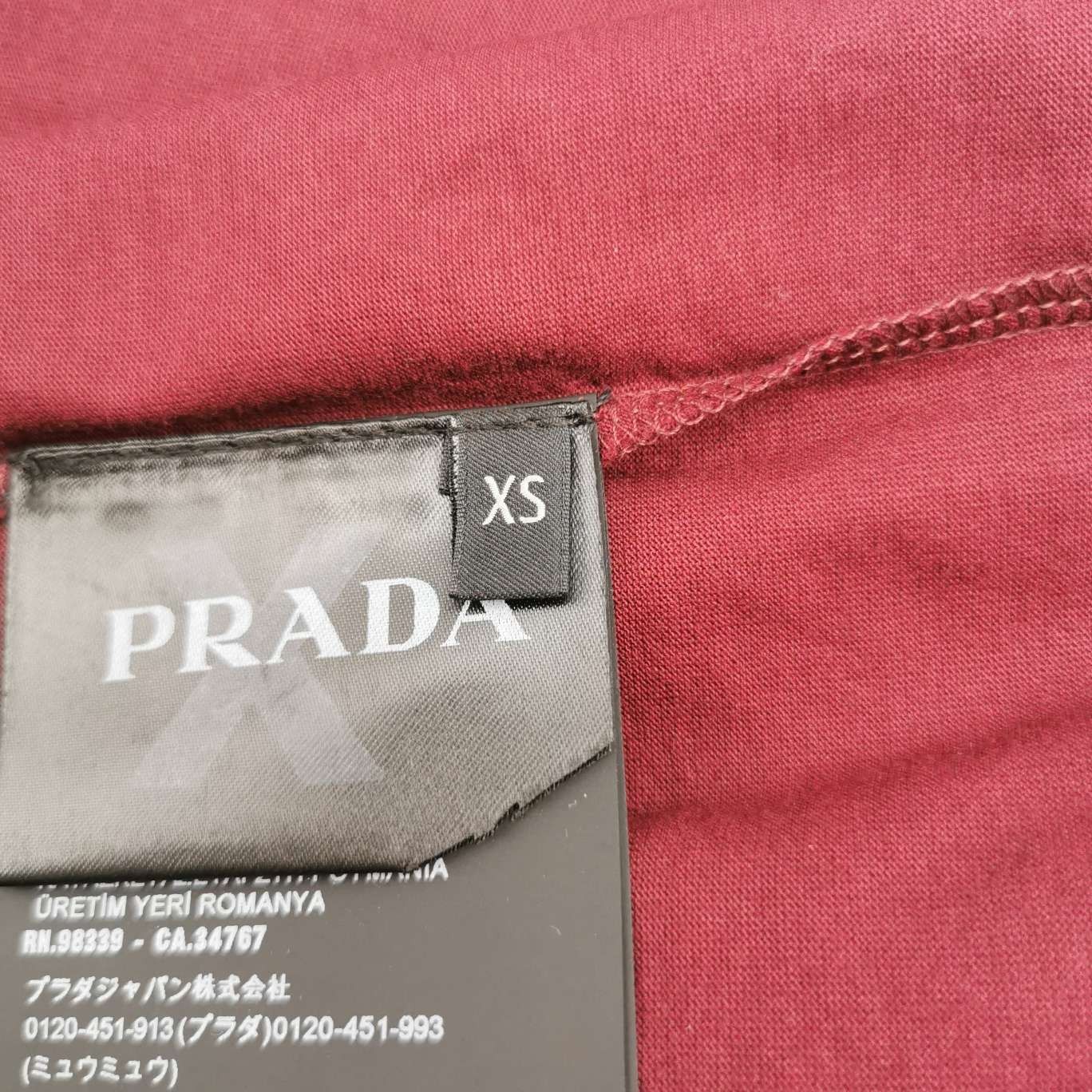 Prada White Beaded Collar Triangle Detail Shirt Size US M / EU 48-50 / 2 - 12 Thumbnail