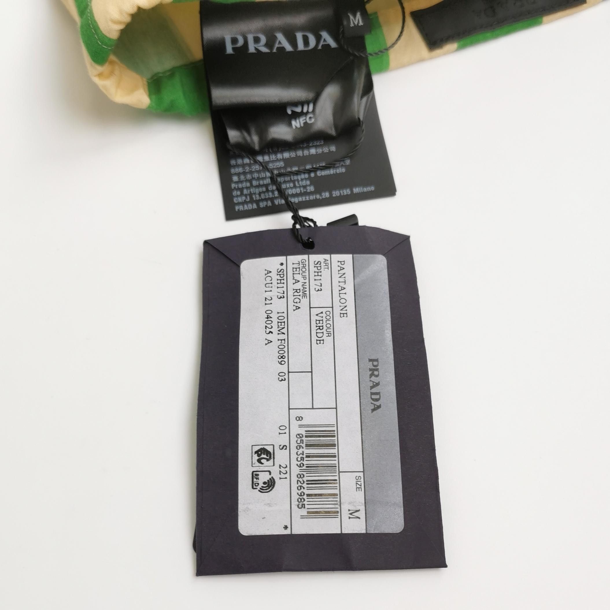 Prada Prada Green Striped Button-Fly Shorts S Size US 26 / EU 42 - 9 Thumbnail