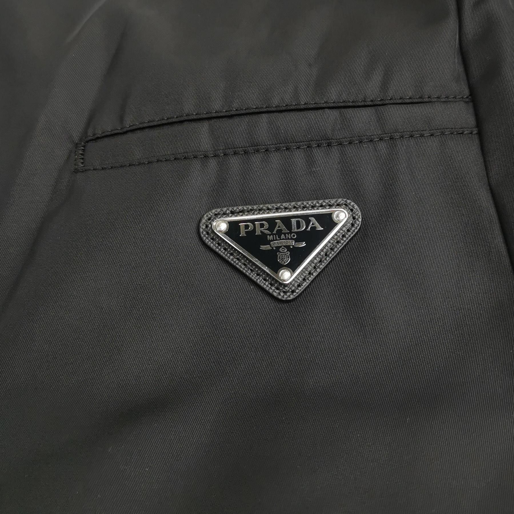 Prada Prada Black Cotton Logo Shorts L Size US 30 / EU 46 - 5 Thumbnail