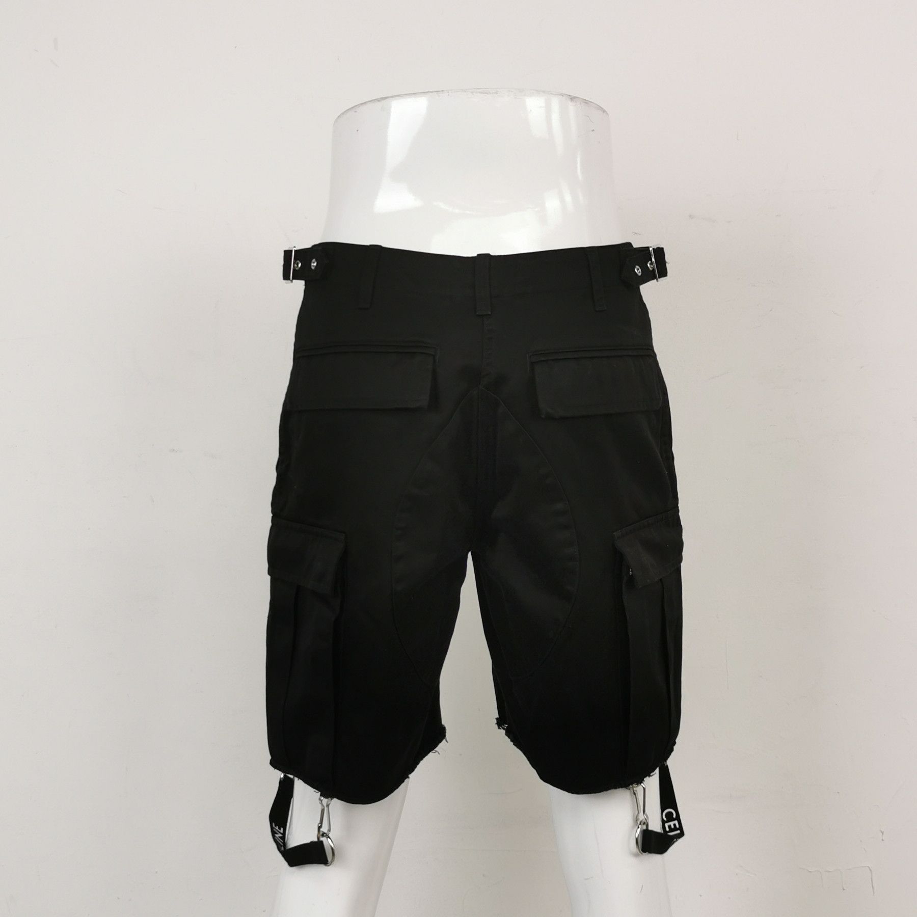 Celine Celine Black Cotton Cargo Shorts M Size US 30 / EU 46 - 4 Thumbnail