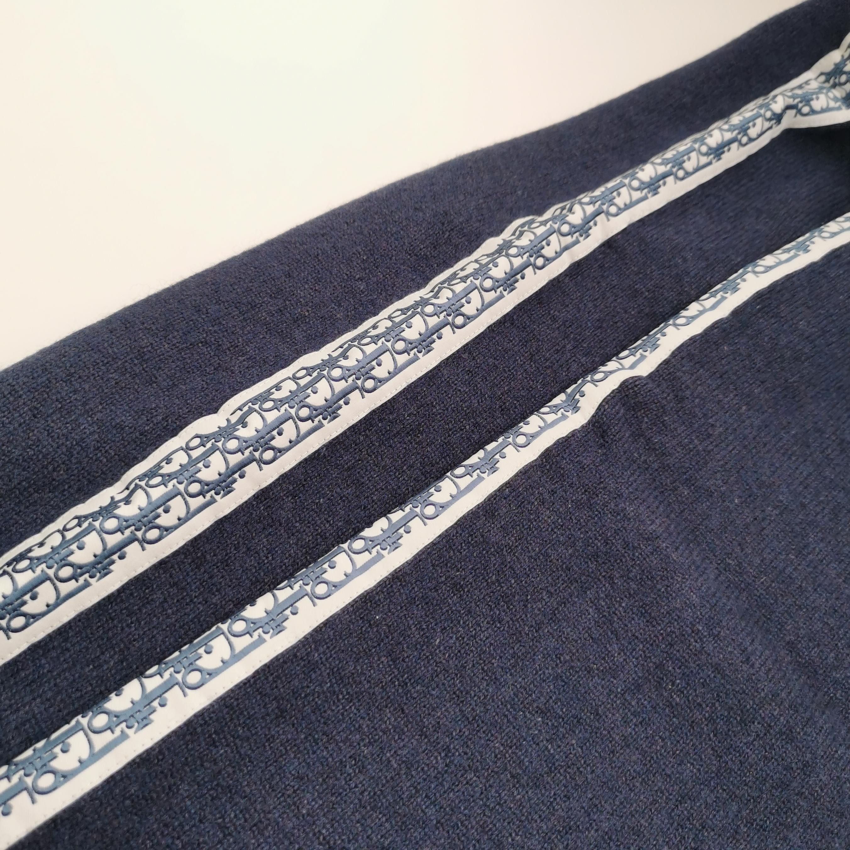 Celine Dior S Size Logo Stripe Navy Pants Size US 26 / EU 42 - 6 Thumbnail