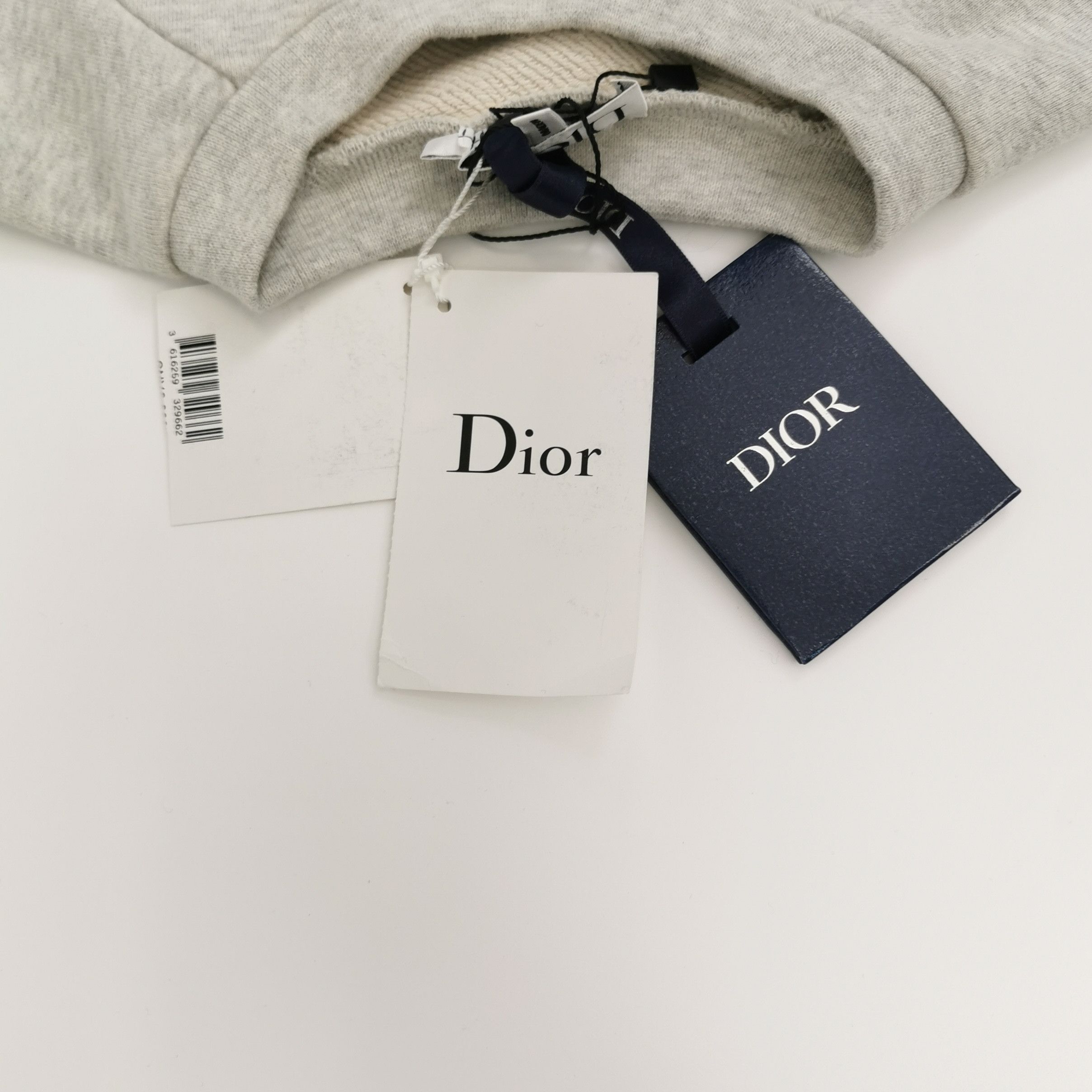 Celine Dior Kids Cotton Logo Sweatshirt, Gray Size US XS / EU 42 / 0 - 7 Thumbnail