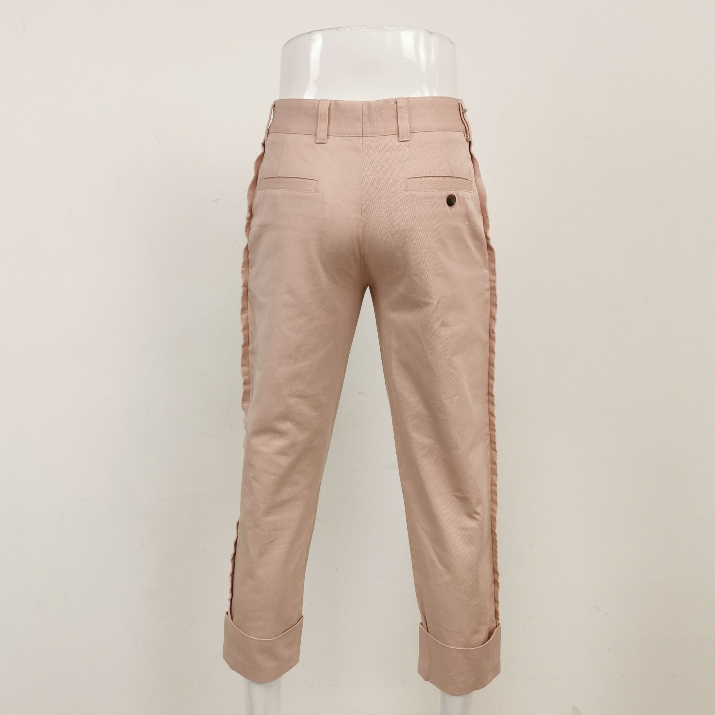 Dior Dior XS Cotton Solid Color Straight Pants Size US 28 / EU 44 - 3 Thumbnail