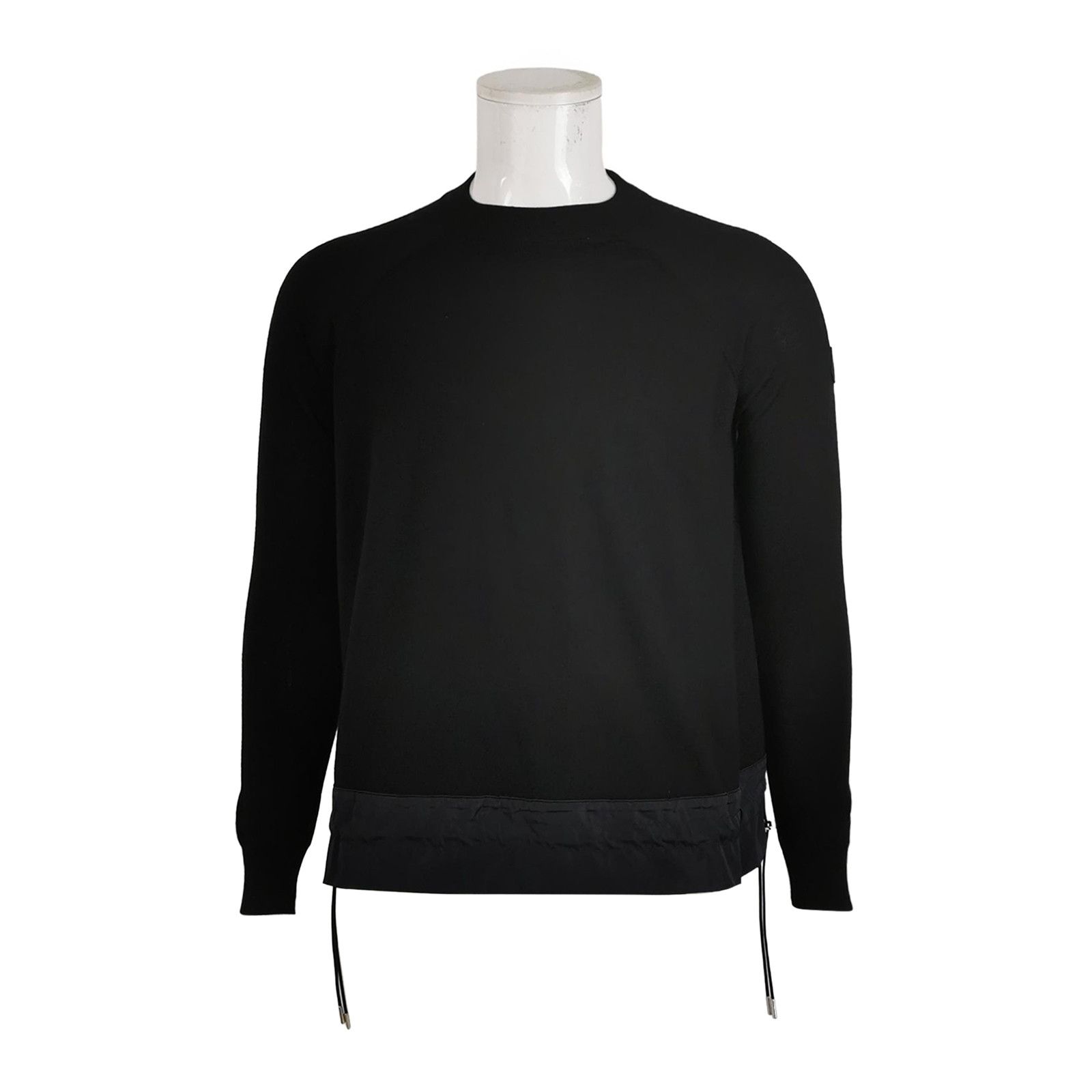 Moncler Moncler M Wool Solid Crewneck Long-Sleeve Sweater Size US M / EU 48-50 / 2 - 2 Thumbnail