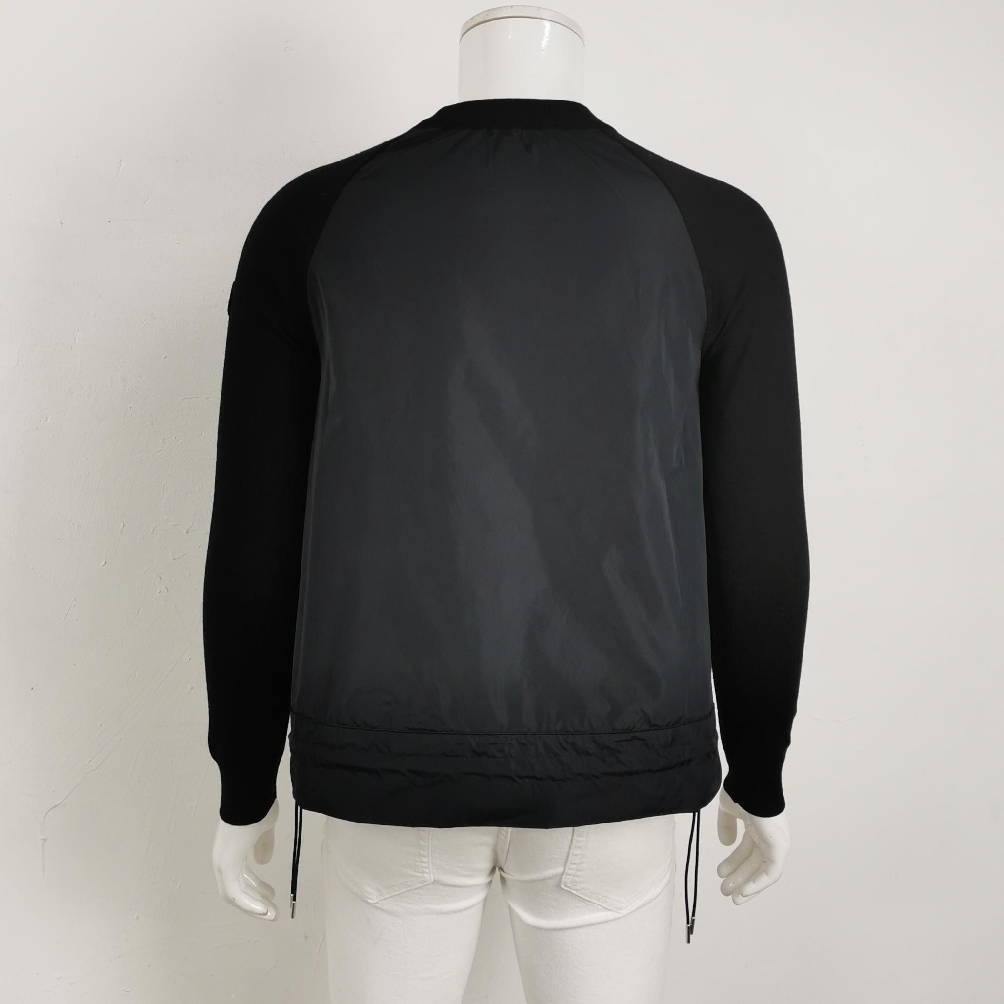 Moncler Moncler M Wool Solid Crewneck Long-Sleeve Sweater Size US M / EU 48-50 / 2 - 4 Thumbnail