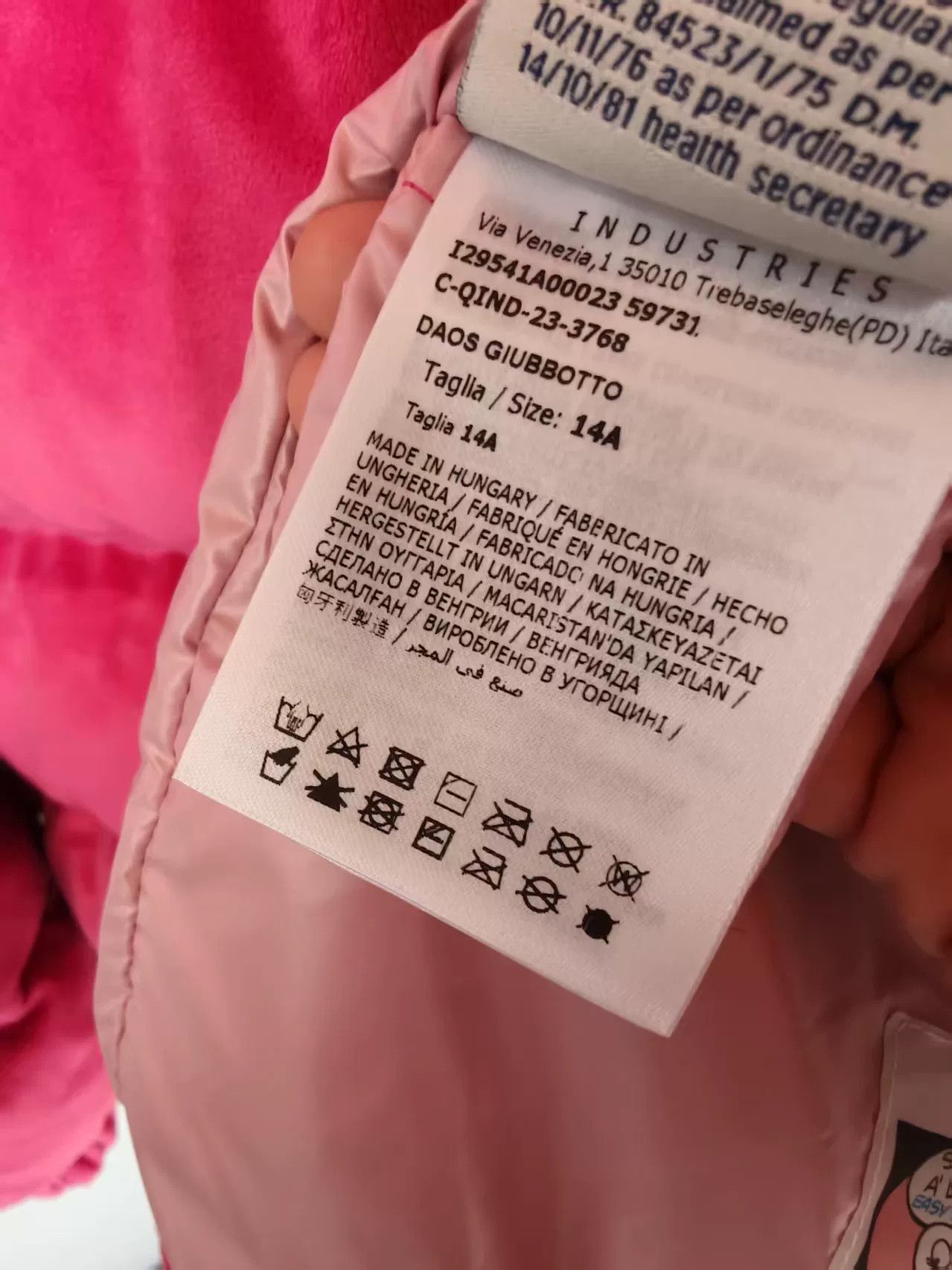 Moncler Moncler 14Y Pink Down Jacket Size S / US 4 / IT 40 - 4 Thumbnail