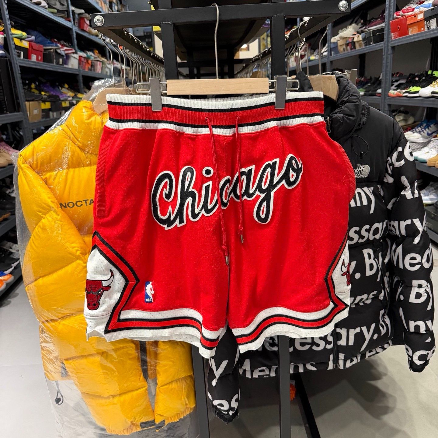 Just Don Mitchell & Ness JustDon Bulls Basketball Shorts Size US 27 - 7 Thumbnail