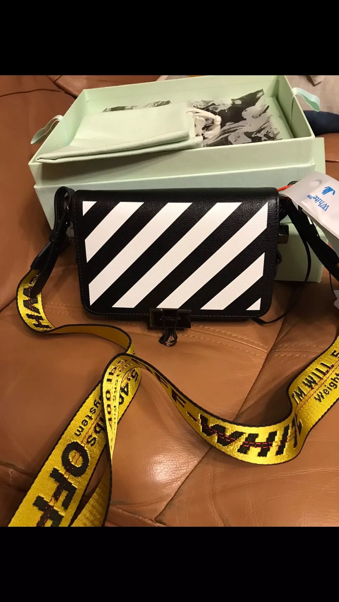 Off-White Off-White Black White Striped Crossbody Bag Size ONE SIZE - 2 Thumbnail