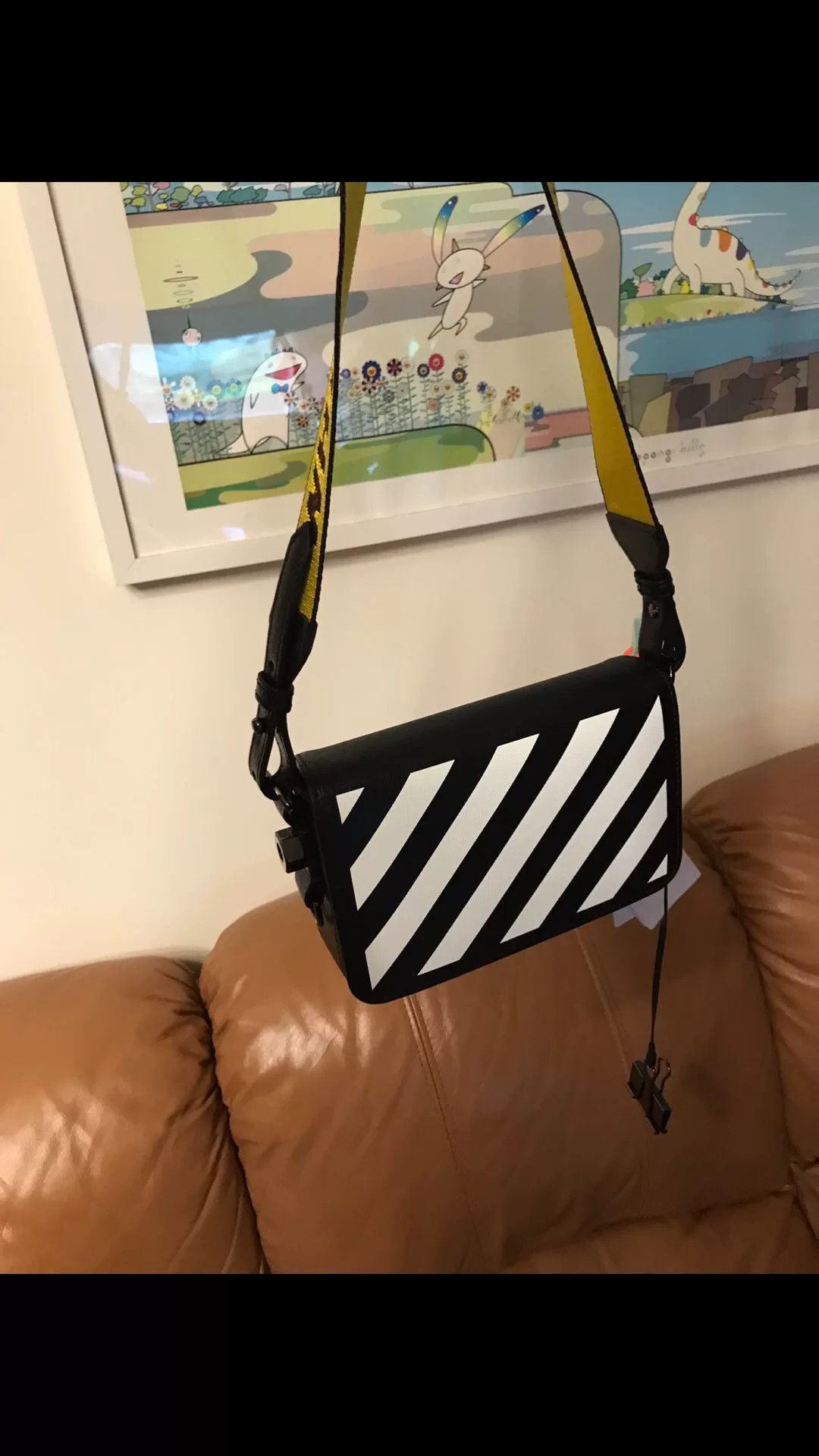 Off-White Off-White Black White Striped Crossbody Bag Size ONE SIZE - 7 Thumbnail