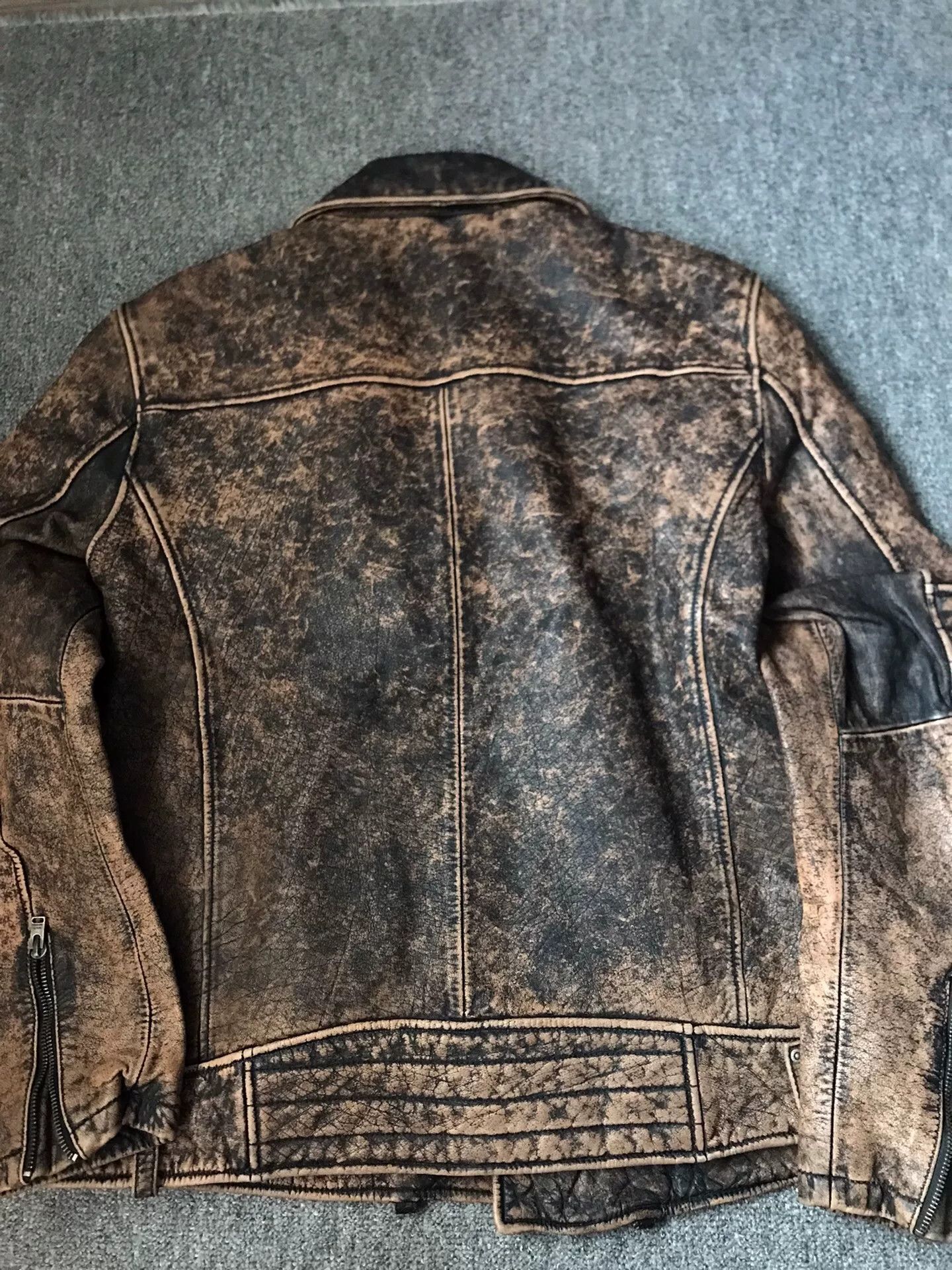 Harley Davidson Harley-Davidson Water Buffalo Leather Jacket Size US XXL / EU 58 / 5 - 6 Thumbnail