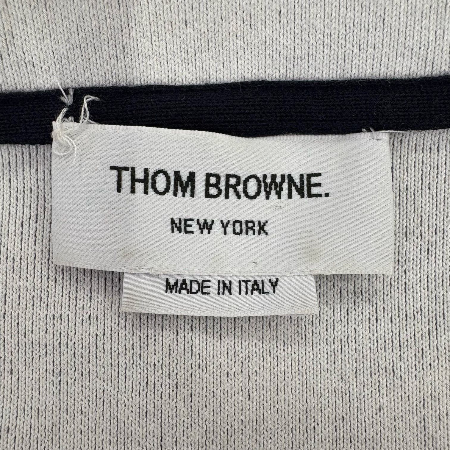 Thom Browne Thom Browne Dachshund Striped Hooded Knit Coat Size US XL / EU 56 / 4 - 3 Thumbnail