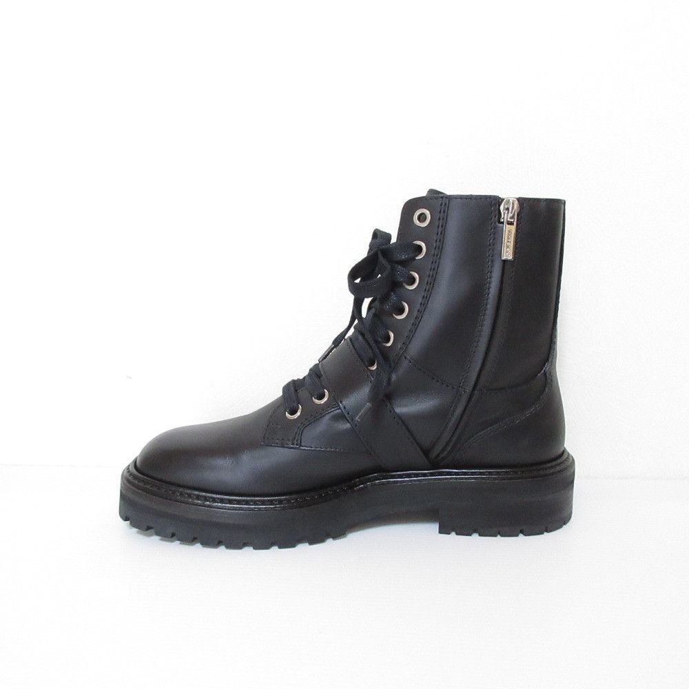 Jimmy Choo Jimmy Choo Jimmy Choo CORA FLAT CRYSTAL Combat Boots Leather Shoes DUTY FREE for USA Size ONE SIZE - 2 Thumbnail
