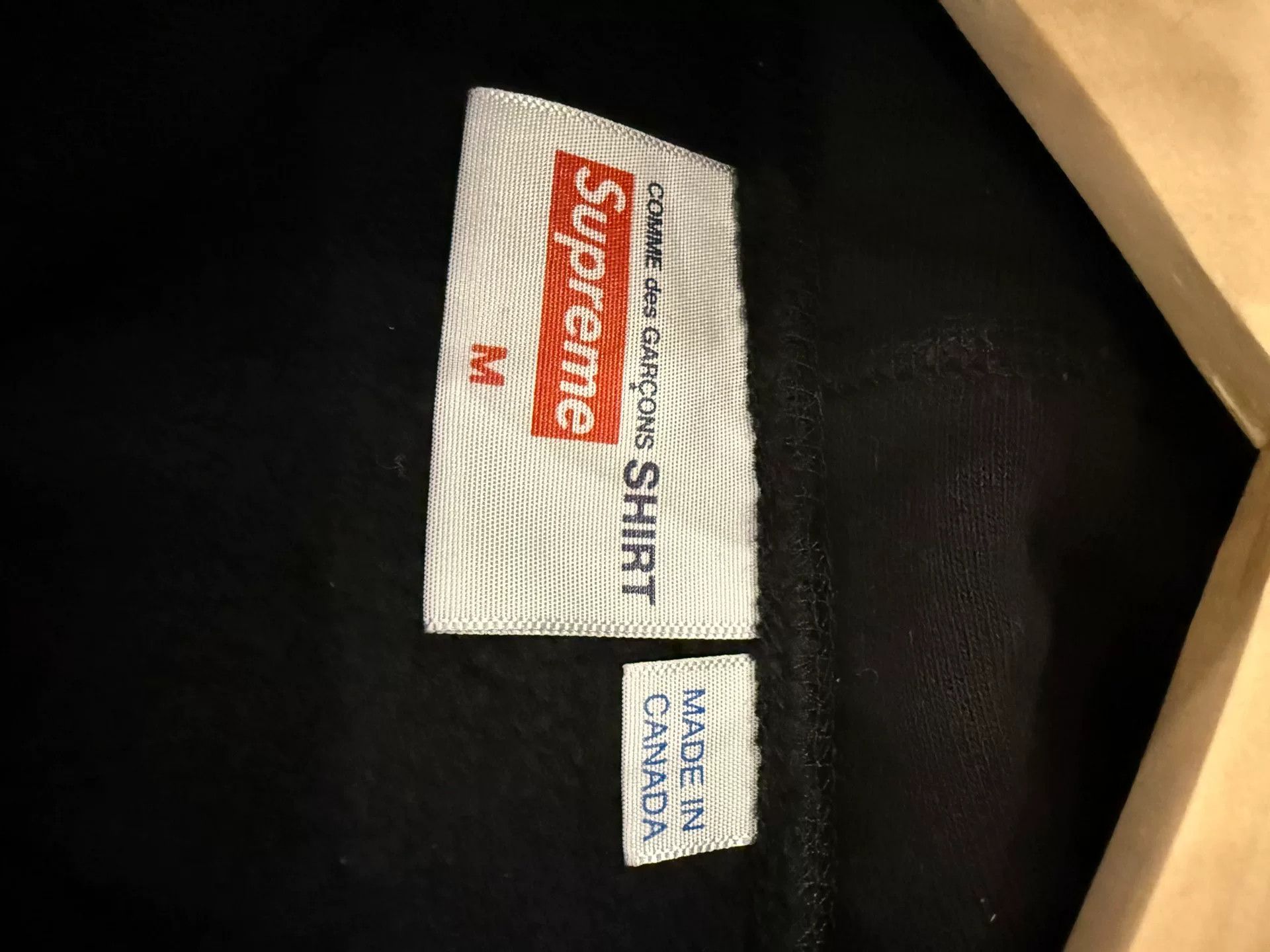 Comme des Garcons Supreme x CDG Origami Box Logo Hoodie Size US M / EU 48-50 / 2 - 6 Thumbnail