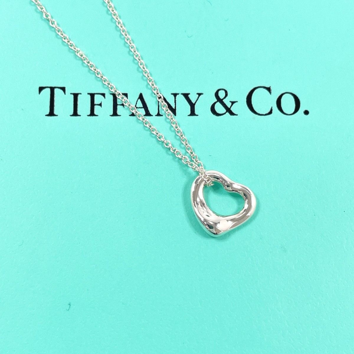 Tiffany & Co. Tiffany & Co. Tiffany & Co. Open Heart Elsa Peretti Silver Necklace Precious Metal Necklace DUTY FREE for USA Size ONE SIZE - 2 Thumbnail