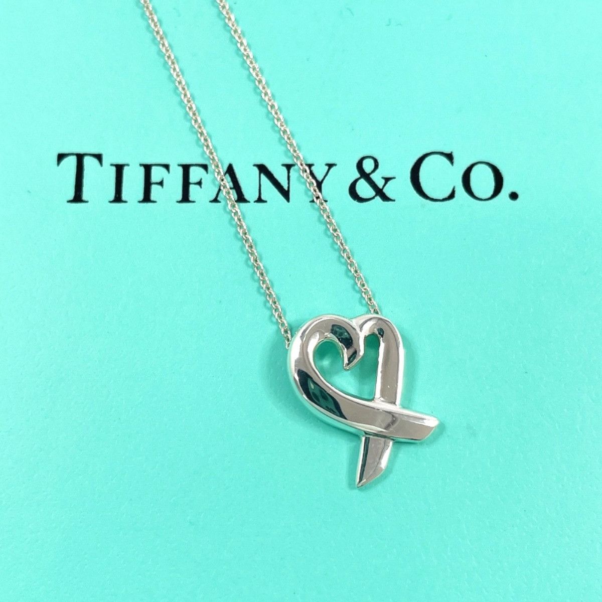 Tiffany & Co. Tiffany & Co. Tiffany & Co. Paloma Picasso Loving Heart Silver 925 Necklace Precious Metal Necklace DUTY FREE for USA Size ONE SIZE - 2 Thumbnail