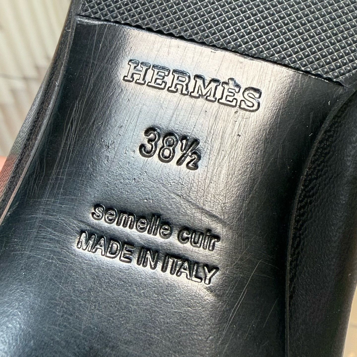 Hermes Hermes Black H-Buckle Tassel Loafers Size US 7.5 / IT 37.5 - 8 Thumbnail