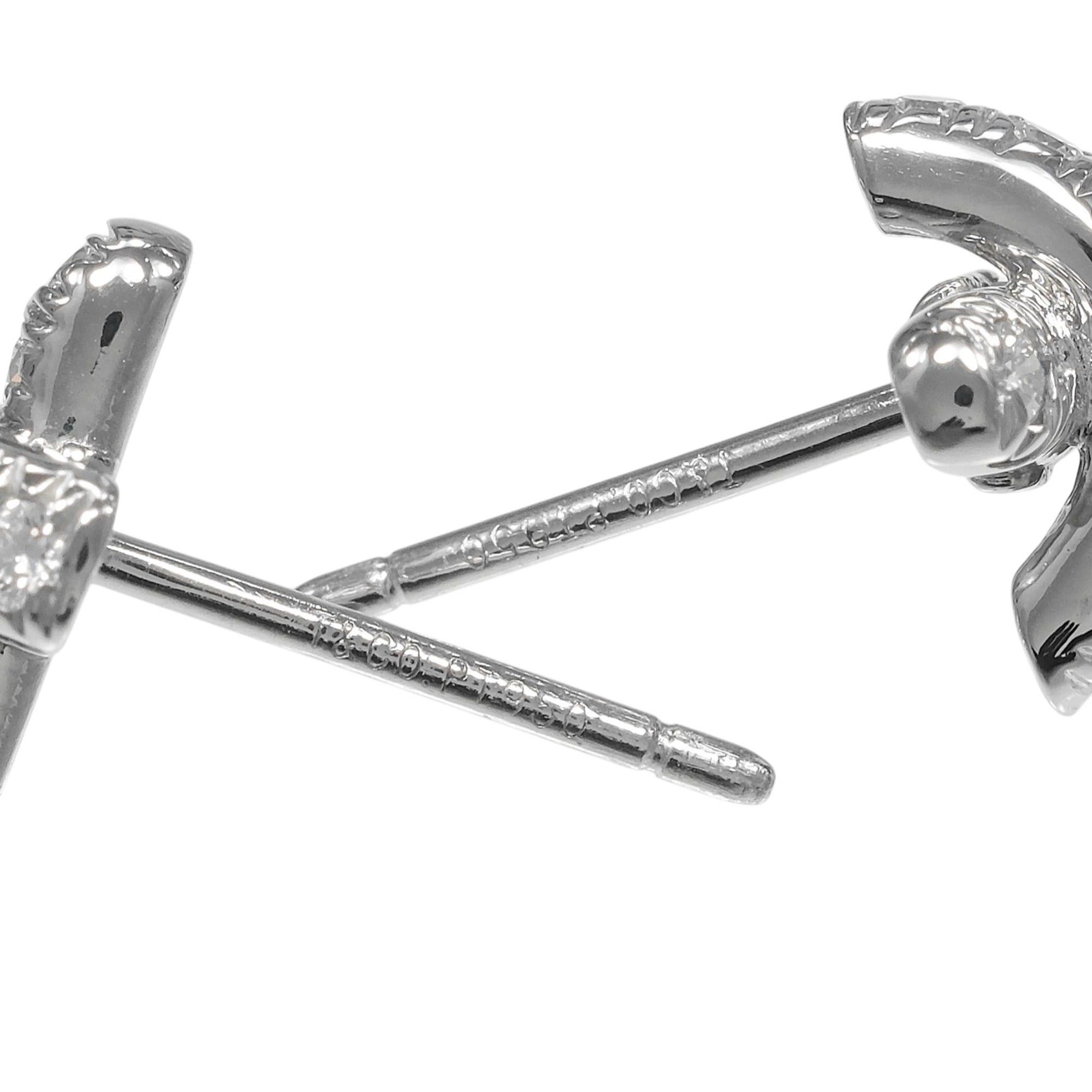 Tiffany & Co. Tiffany & Co. Cross-stitch Earrings, Platinum 950, Diamond, Approx. 3.42g. Size ONE SIZE - 7 Thumbnail