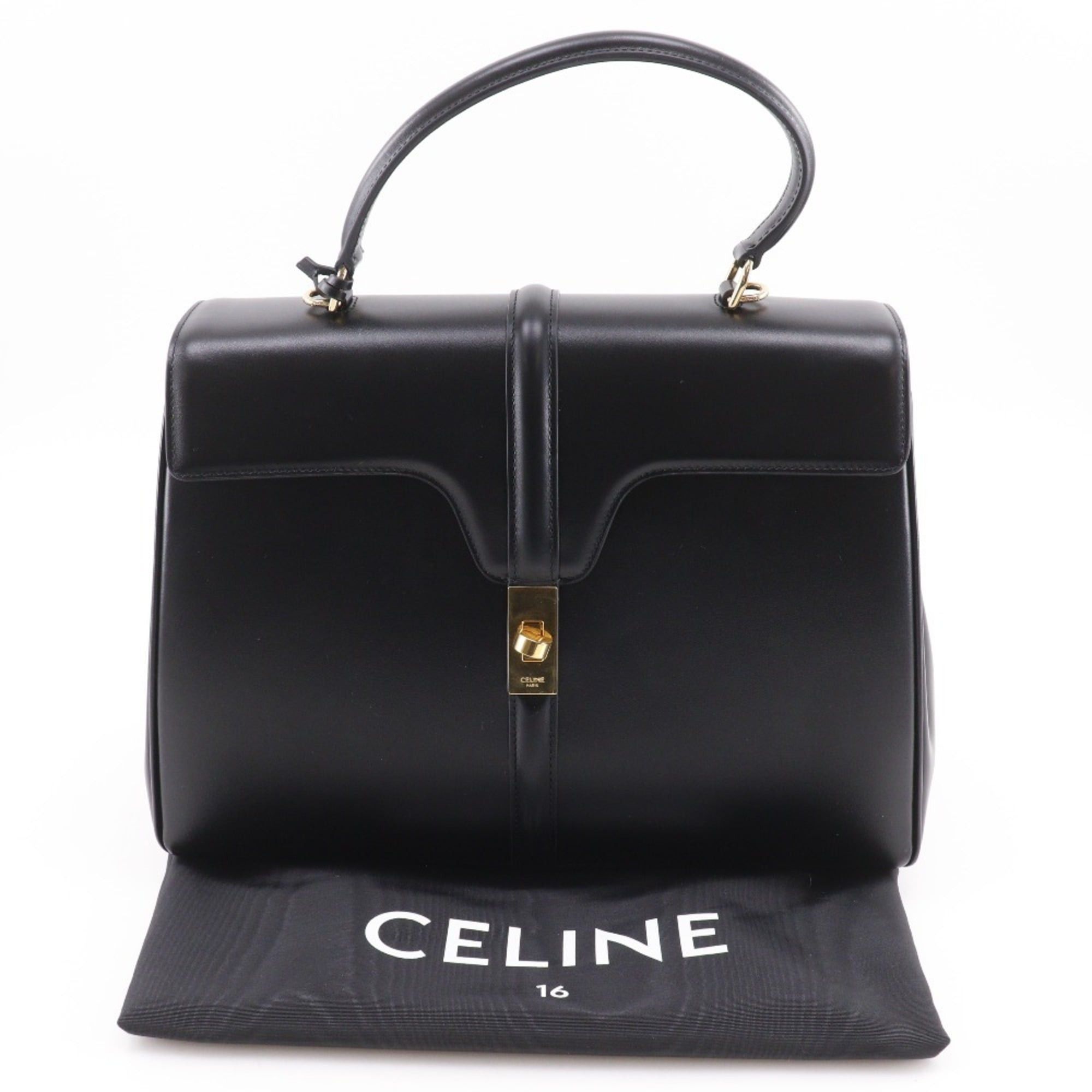 Celine Celine 16 Sze Classic Handbag 2-Way Shoulder Bag 187373BEY Calfskin Black 2-way A5 Turnlock Women's Size ONE SIZE - 19 Thumbnail