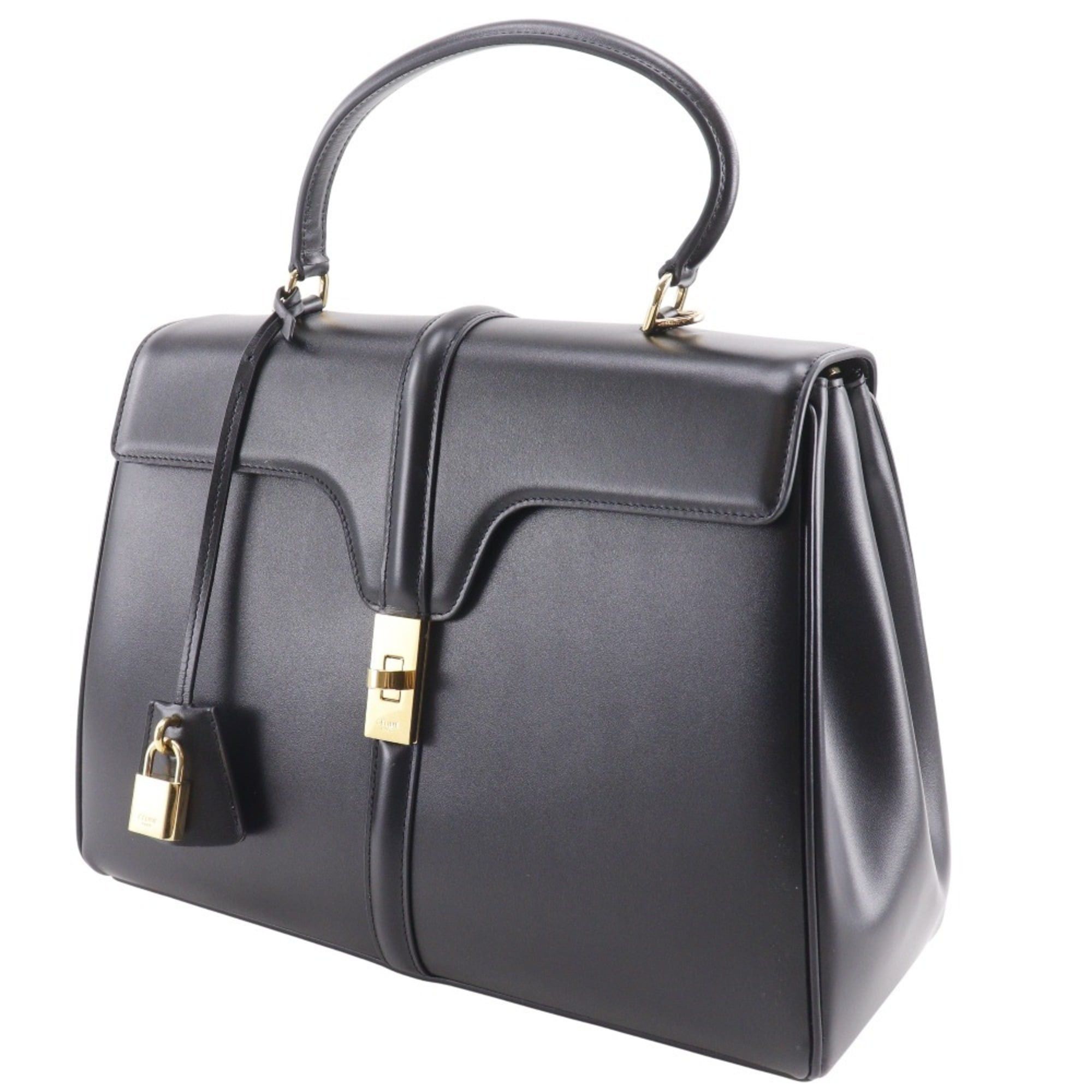 Celine Celine 16 Sze Classic Handbag 2-Way Shoulder Bag 187373BEY Calfskin Black 2-way A5 Turnlock Women's Size ONE SIZE - 2 Thumbnail