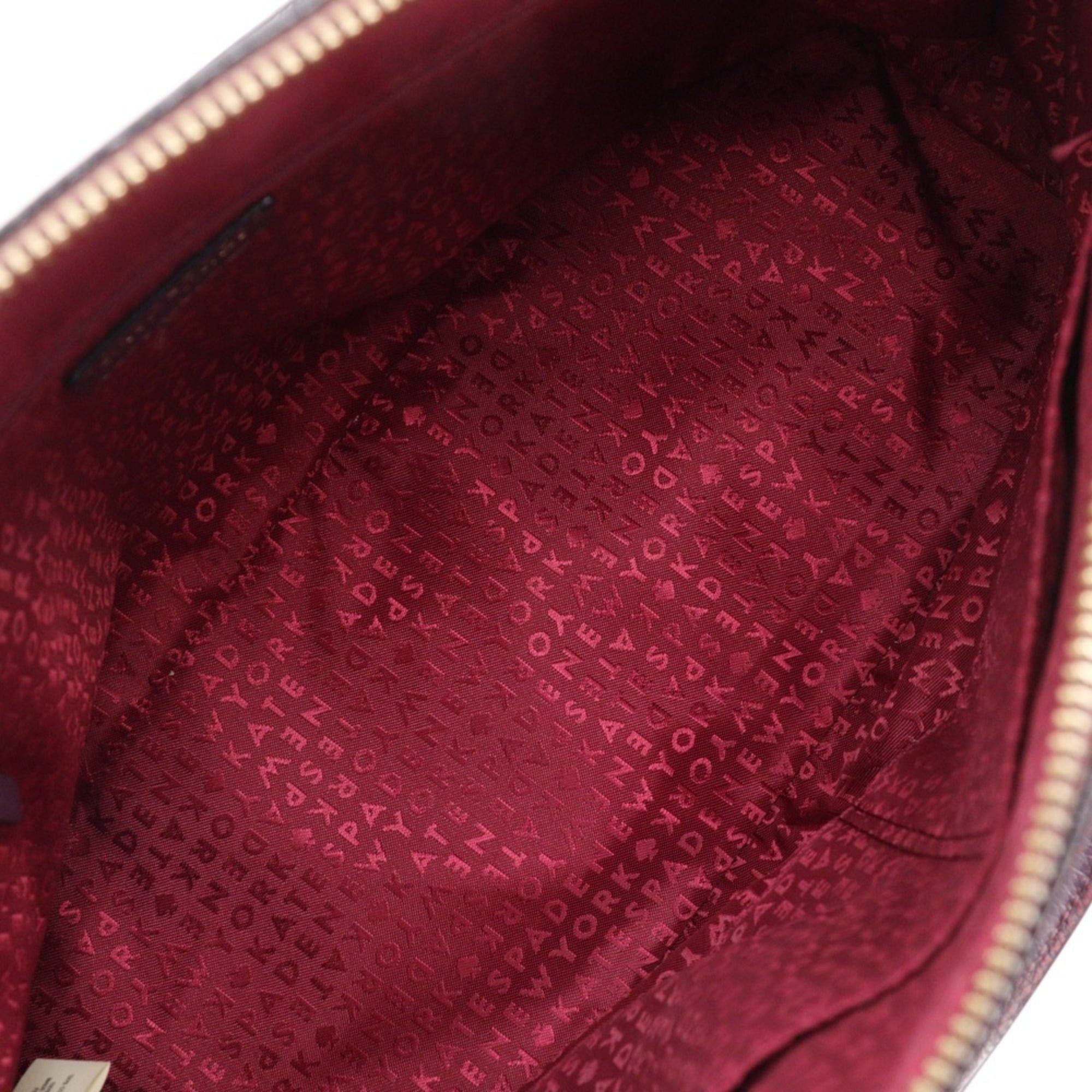 Kate Spade Kate Spade 2-Way Shoulder Handbag, Leather, Purple, 2-Way, A5 Size, Zipper, Women's Size ONE SIZE - 6 Thumbnail