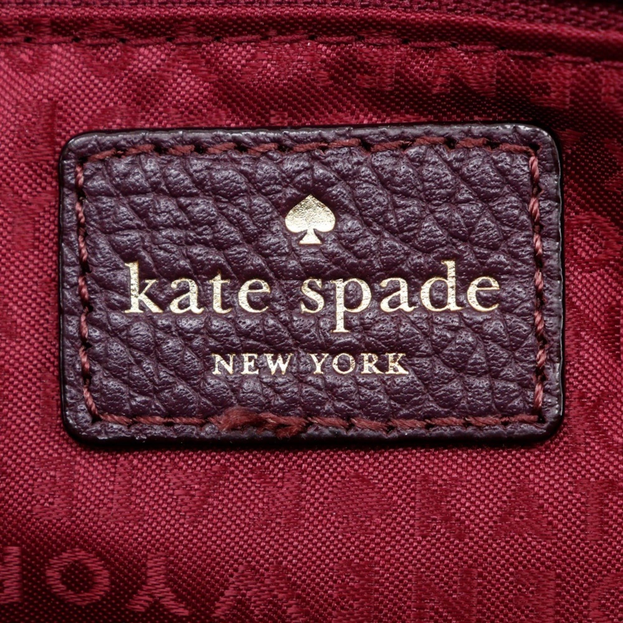 Kate Spade Kate Spade 2-Way Shoulder Handbag, Leather, Purple, 2-Way, A5 Size, Zipper, Women's Size ONE SIZE - 19 Thumbnail
