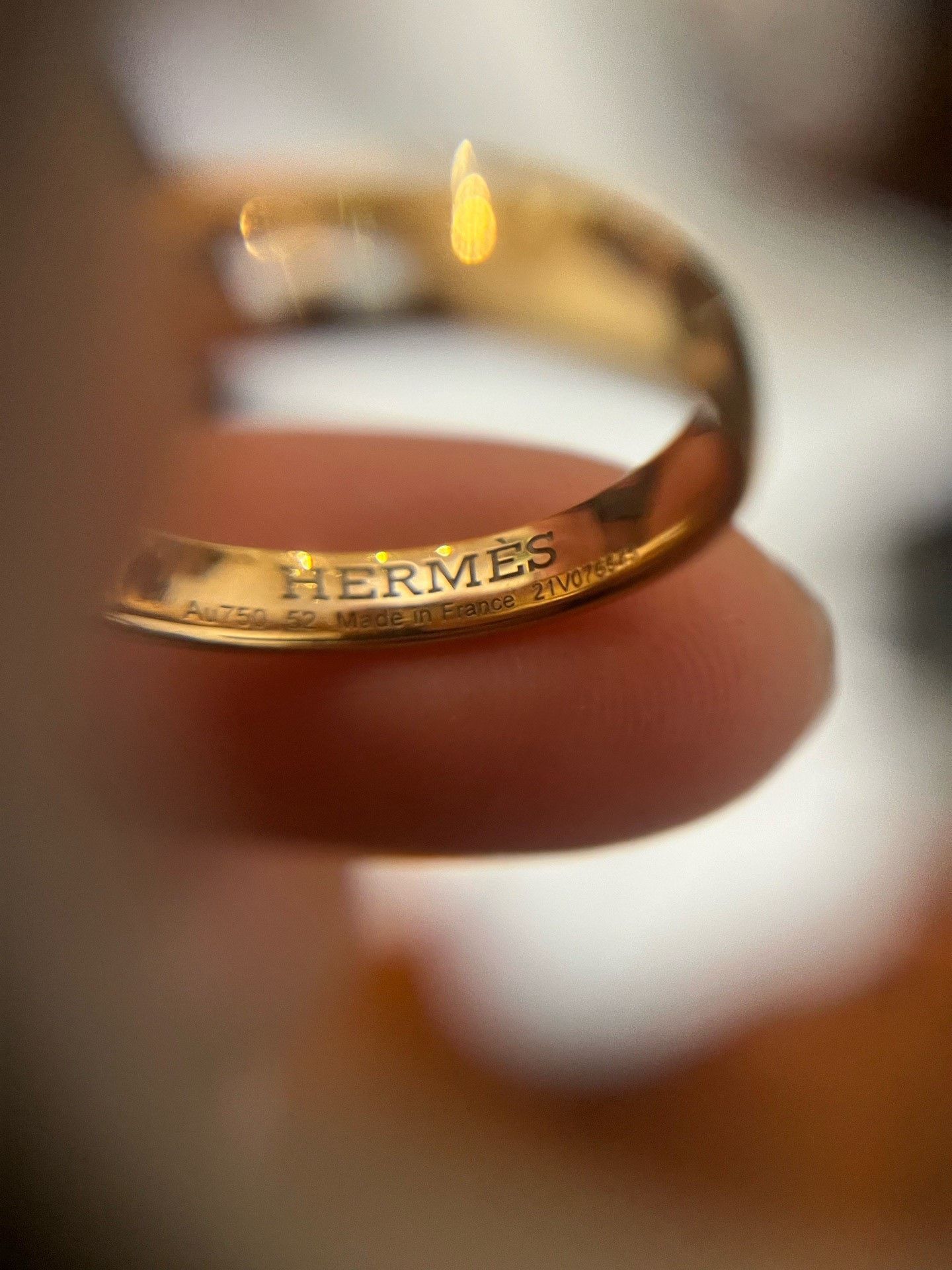 Hermes Hermès 18k Rose Gold Ring Size ONE SIZE - 2 Thumbnail