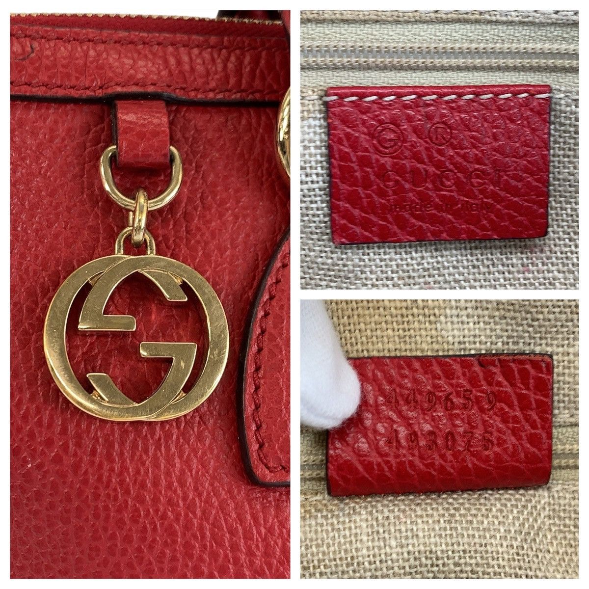 Gucci Gucci Gucci Interlocking Leather 2way bag Leather Shoulder Bag 449659 DUTY FREE for USA Size ONE SIZE - 3 Thumbnail