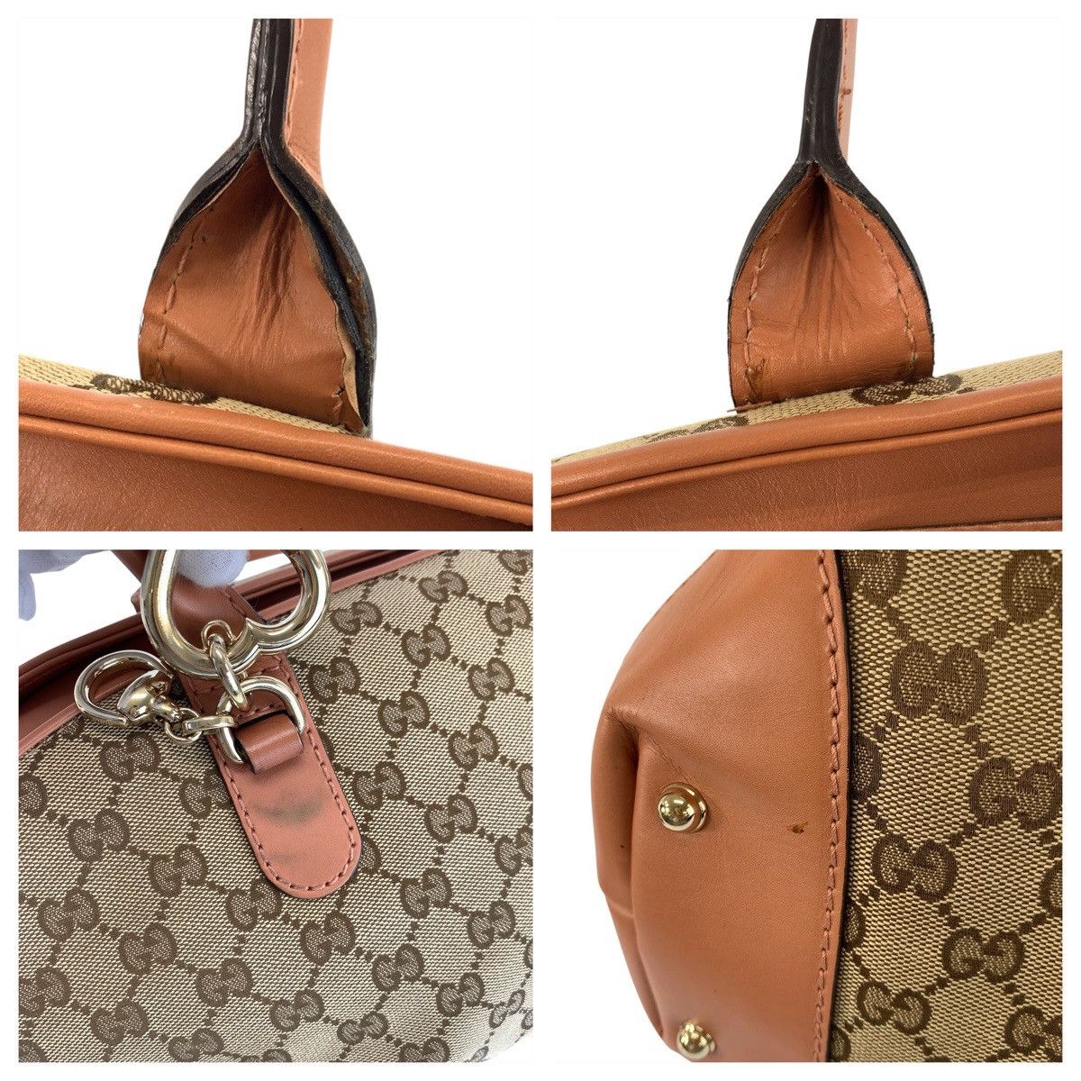Gucci Gucci Gucci GG Canvas Leather 2way Bag Textile Handbag 269955 DUTY FREE for USA Size ONE SIZE - 5 Thumbnail