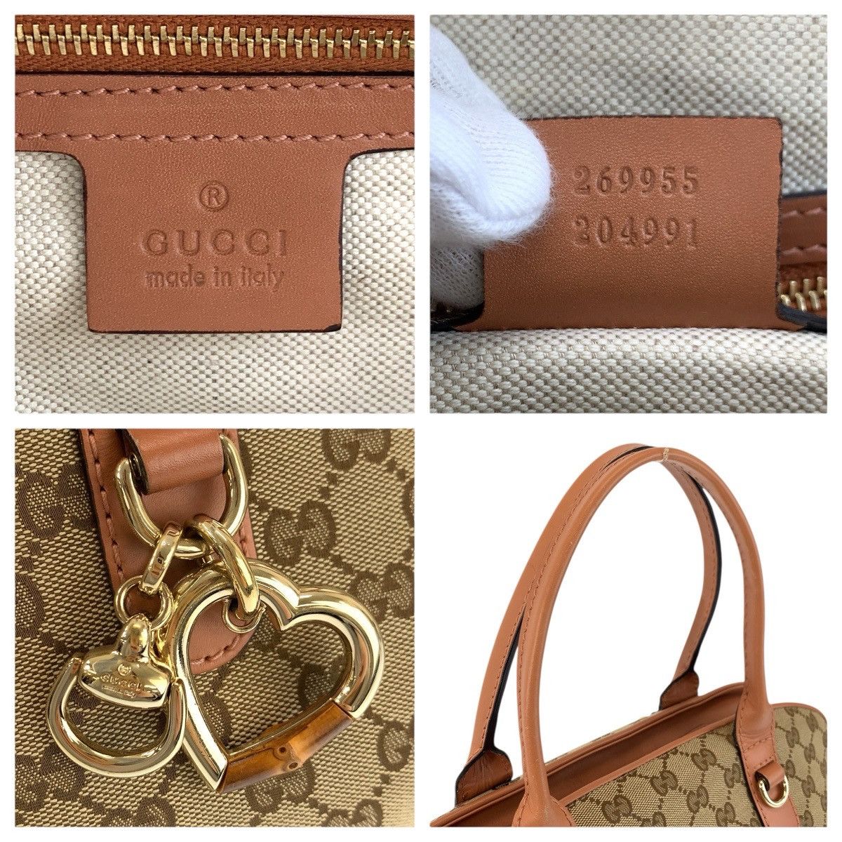 Gucci Gucci Gucci GG Canvas Leather 2way Bag Textile Handbag 269955 DUTY FREE for USA Size ONE SIZE - 3 Thumbnail