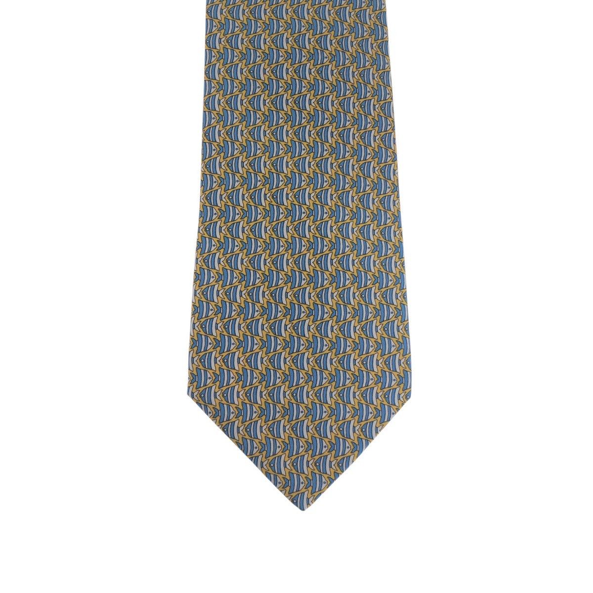 Hermes Hermes Hermes Silk Tie Textile Necktie DUTY FREE for USA Size ONE SIZE - 4 Thumbnail
