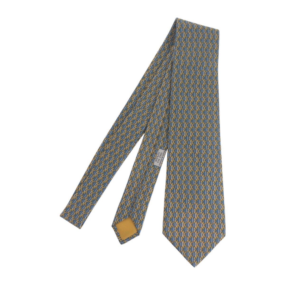 Hermes Hermes Hermes Silk Tie Textile Necktie DUTY FREE for USA Size ONE SIZE - 2 Thumbnail
