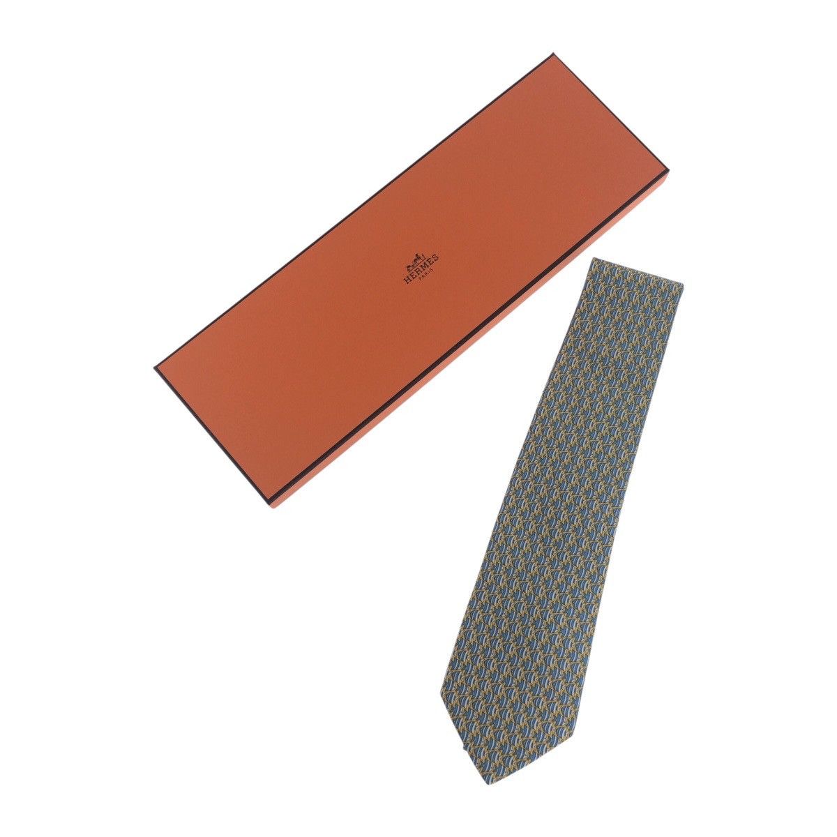 Hermes Hermes Hermes Silk Tie Textile Necktie DUTY FREE for USA Size ONE SIZE - 6 Thumbnail
