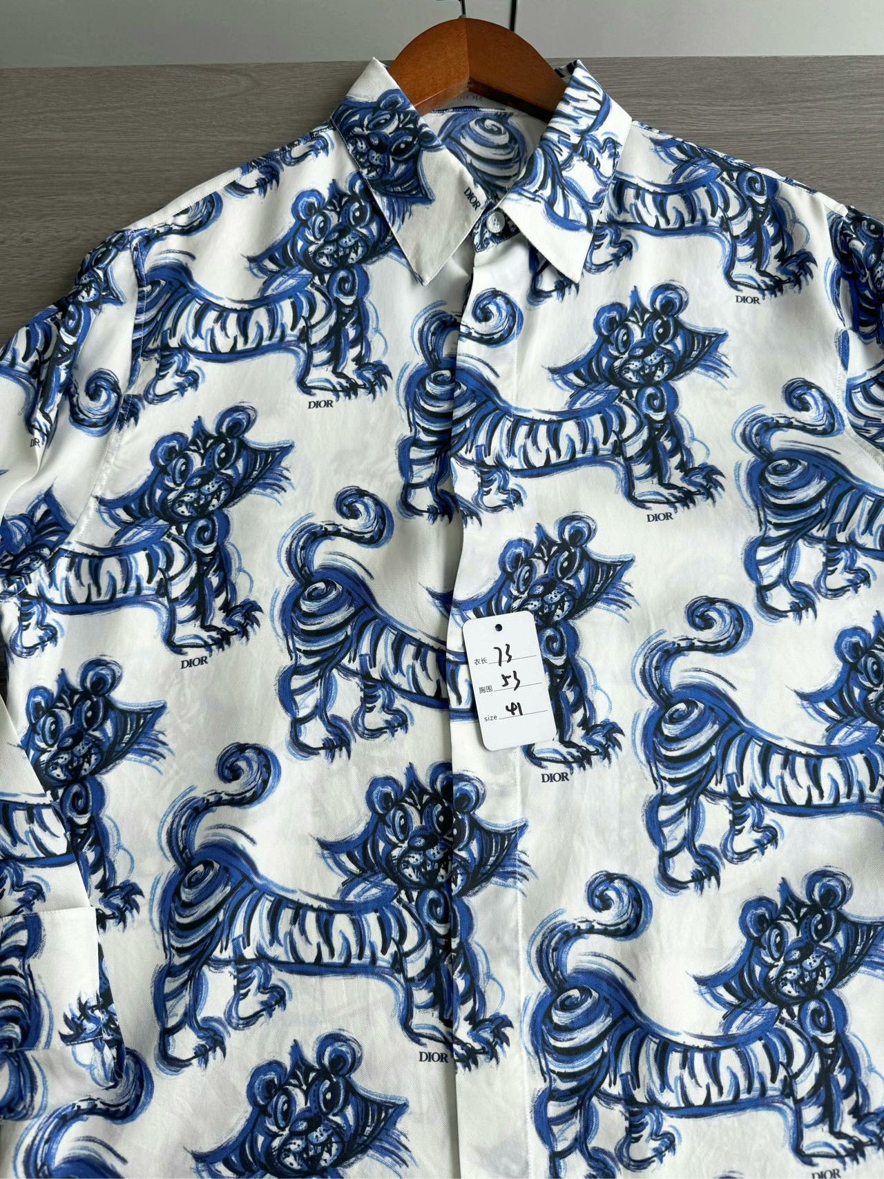 Dior Dior x Kenny Scharf Tiger Limited LS Shirt Size US M / EU 48-50 / 2 - 9 Thumbnail