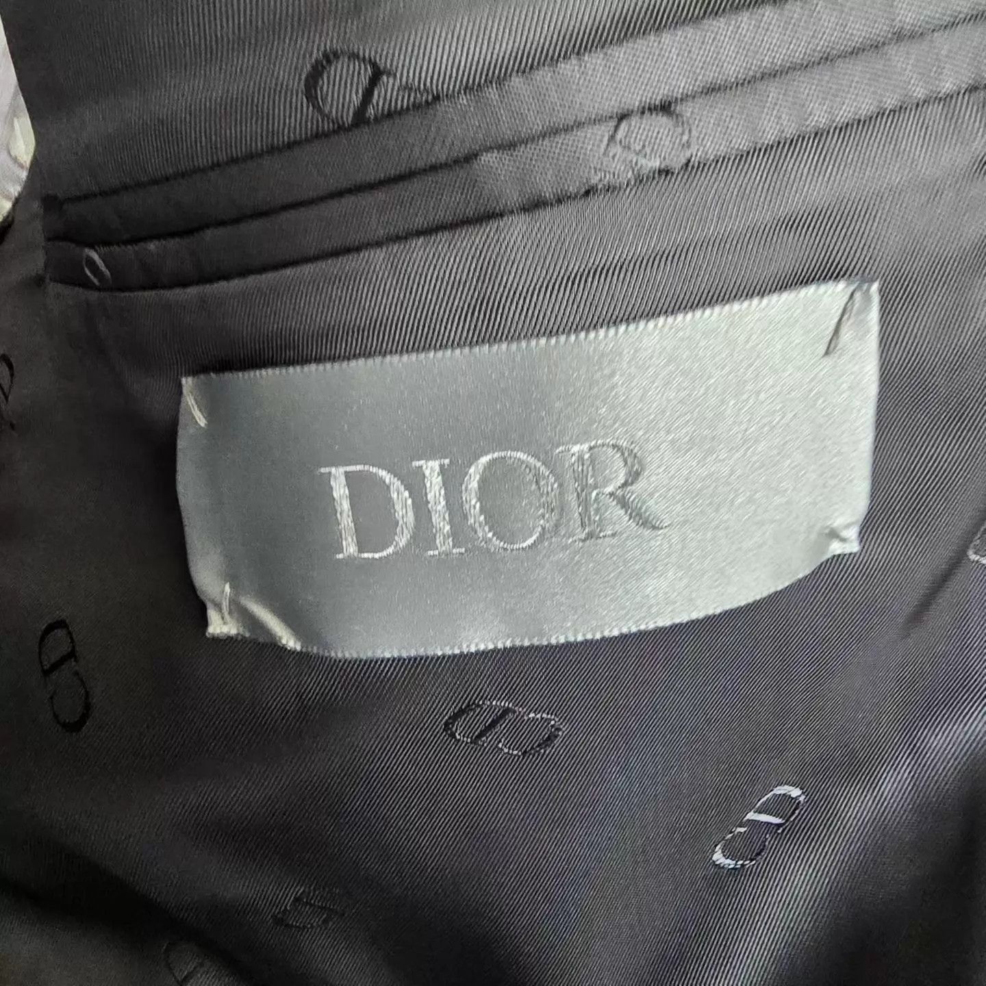 Dior Gray Textured Single-Breasted Blazer Size US M / EU 48-50 / 2 - 3 Thumbnail
