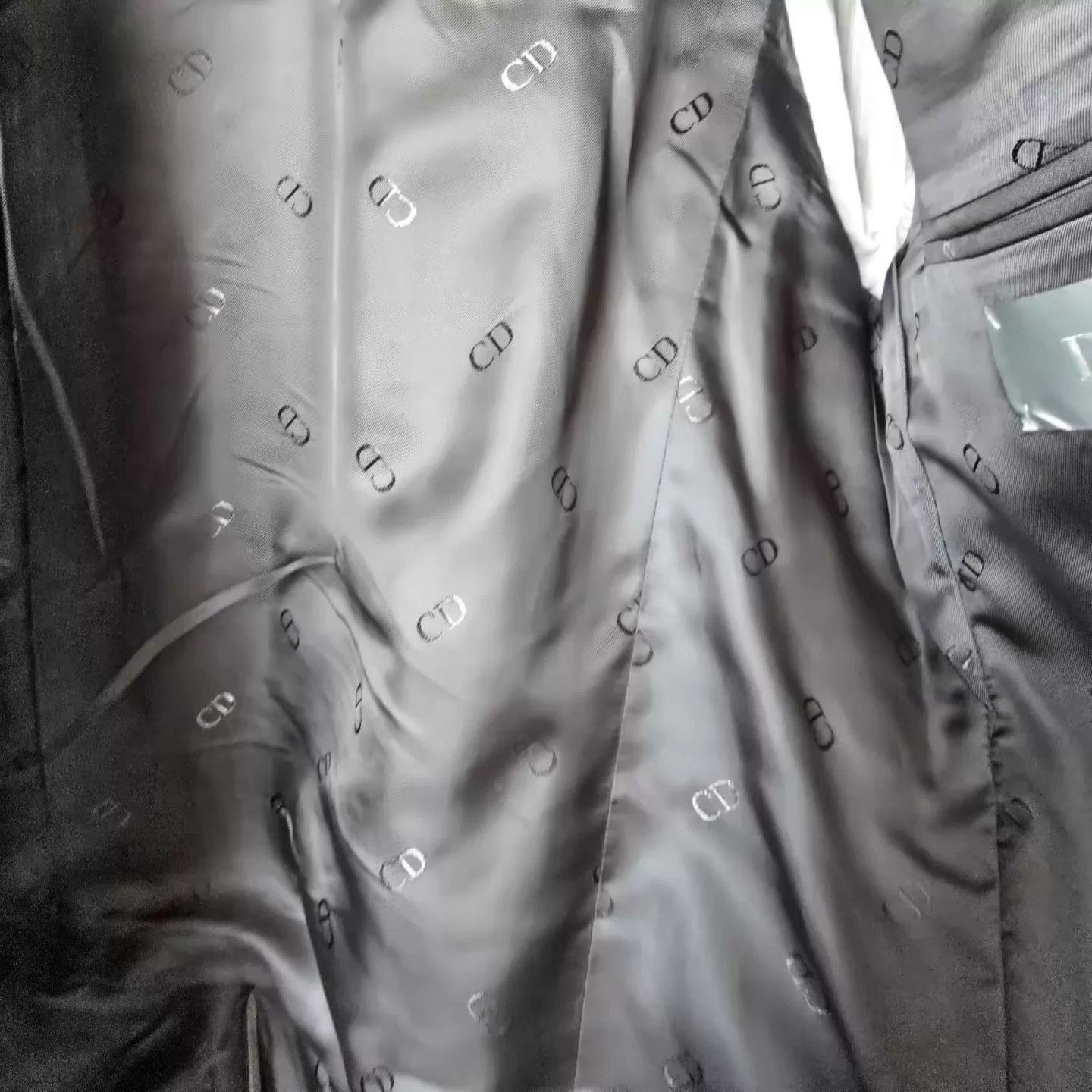 Dior Gray Textured Single-Breasted Blazer Size US M / EU 48-50 / 2 - 7 Thumbnail