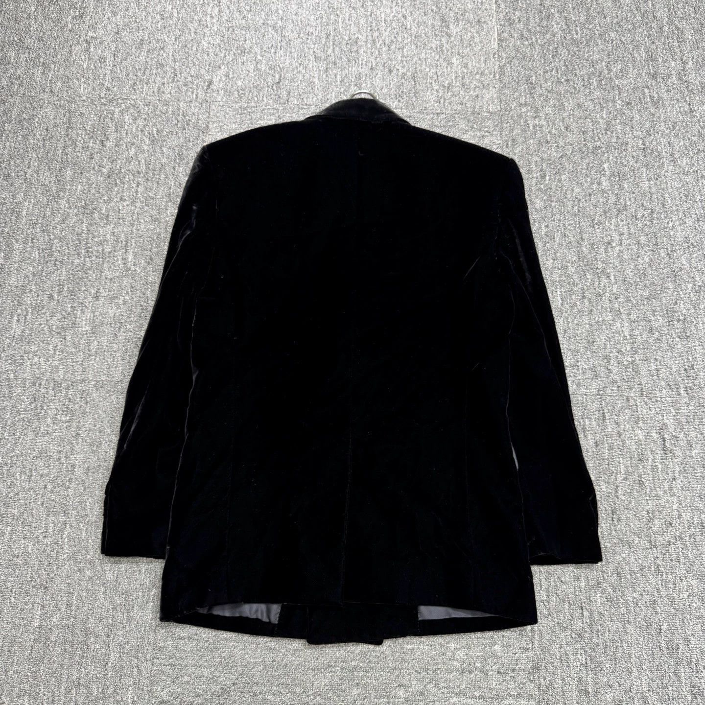 Saint Laurent Paris Black Double-Breasted Velvet Blazer Size US M / EU 48-50 / 2 - 5 Thumbnail