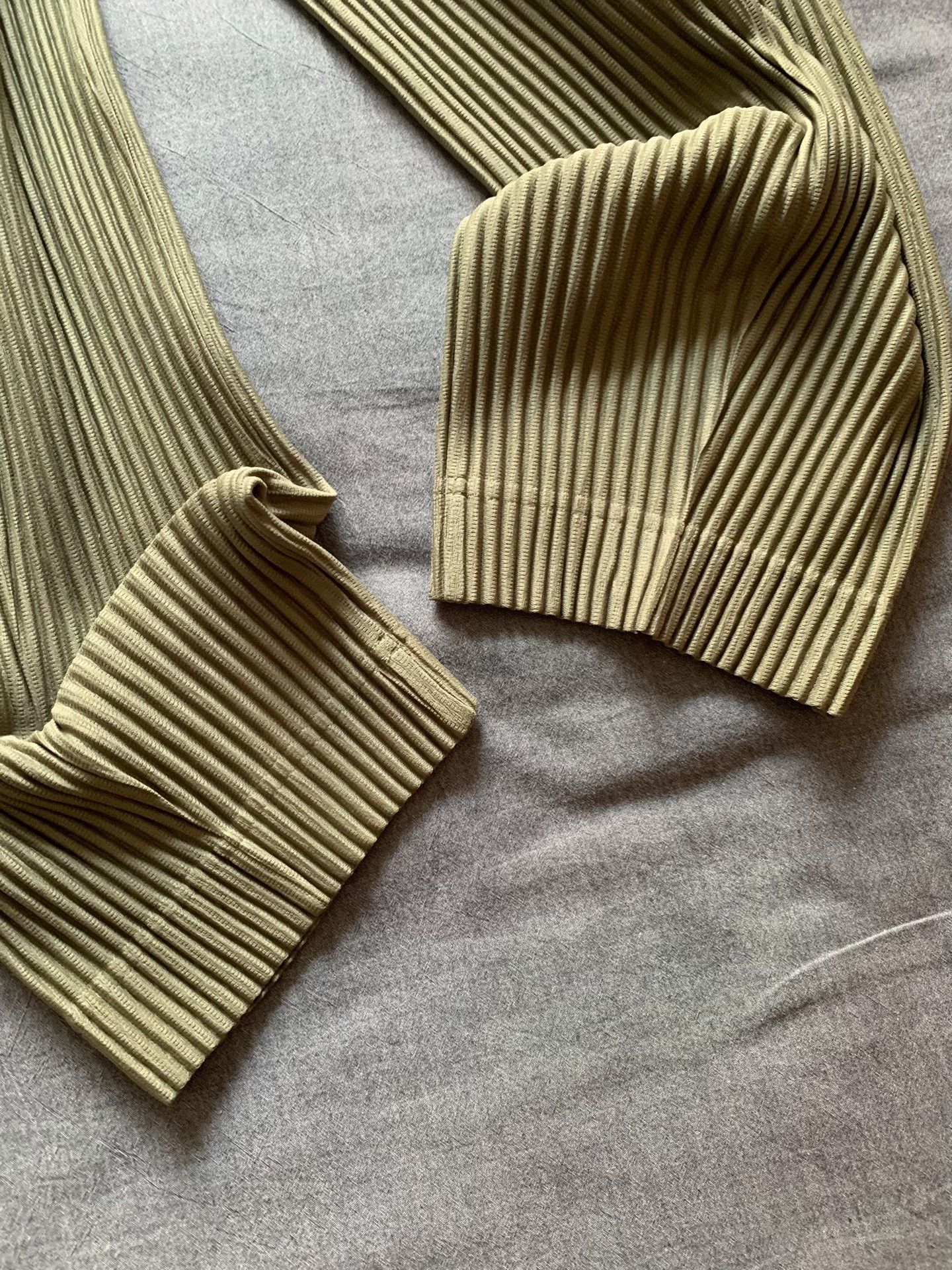 Issey Miyake Issey Miyake JF168 Olive Green Pants Size US 31 - 3 Thumbnail