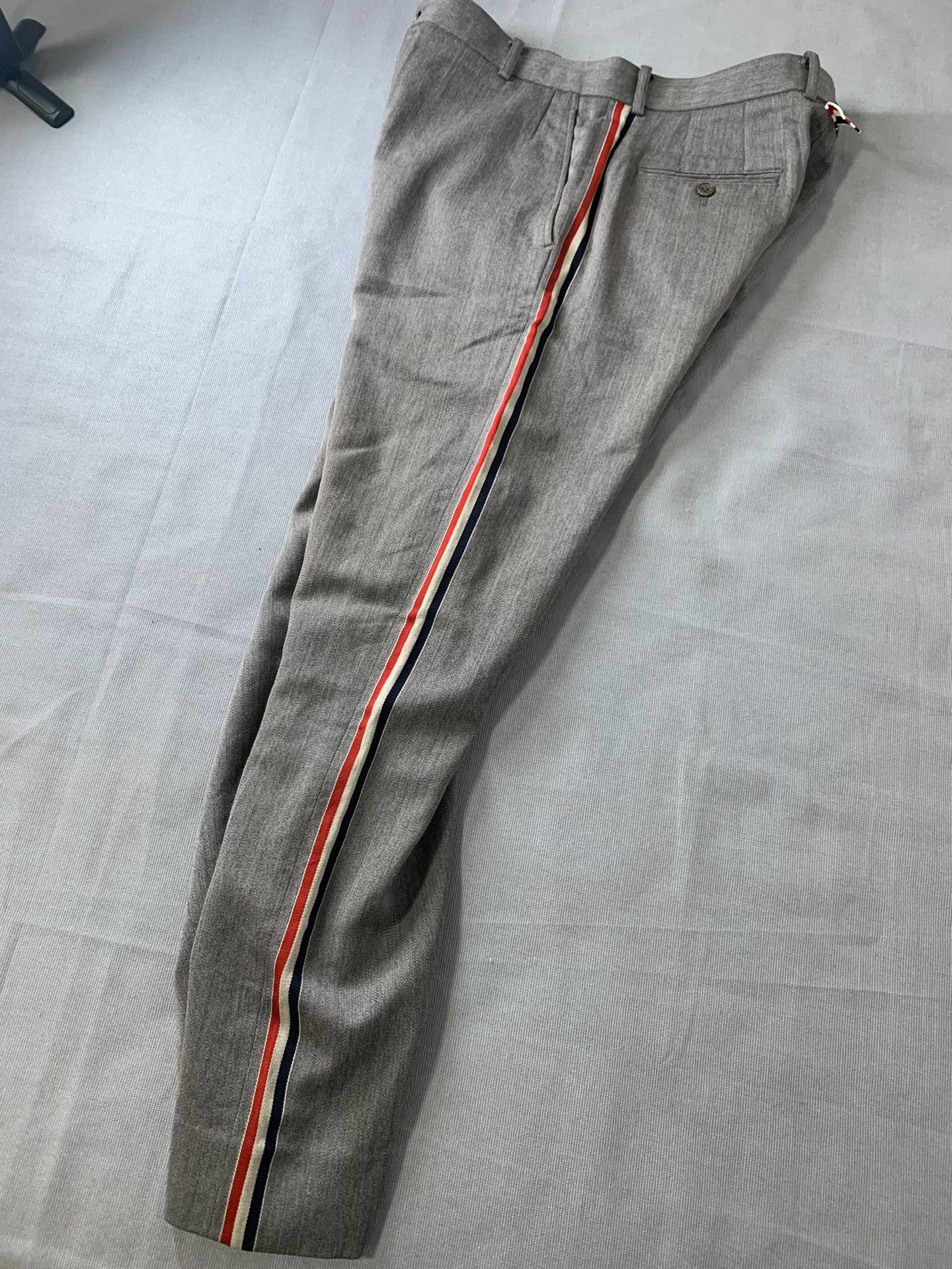 Thom Browne Thom Browne TB Side Stripe Wool Pants Size US 31 - 3 Thumbnail