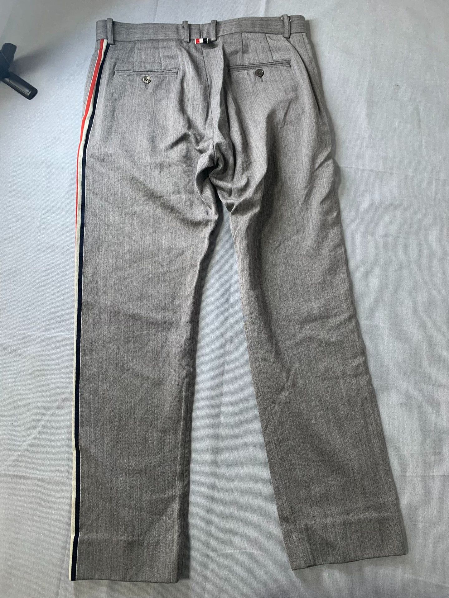 Thom Browne Thom Browne TB Side Stripe Wool Pants Size US 31 - 2 Thumbnail