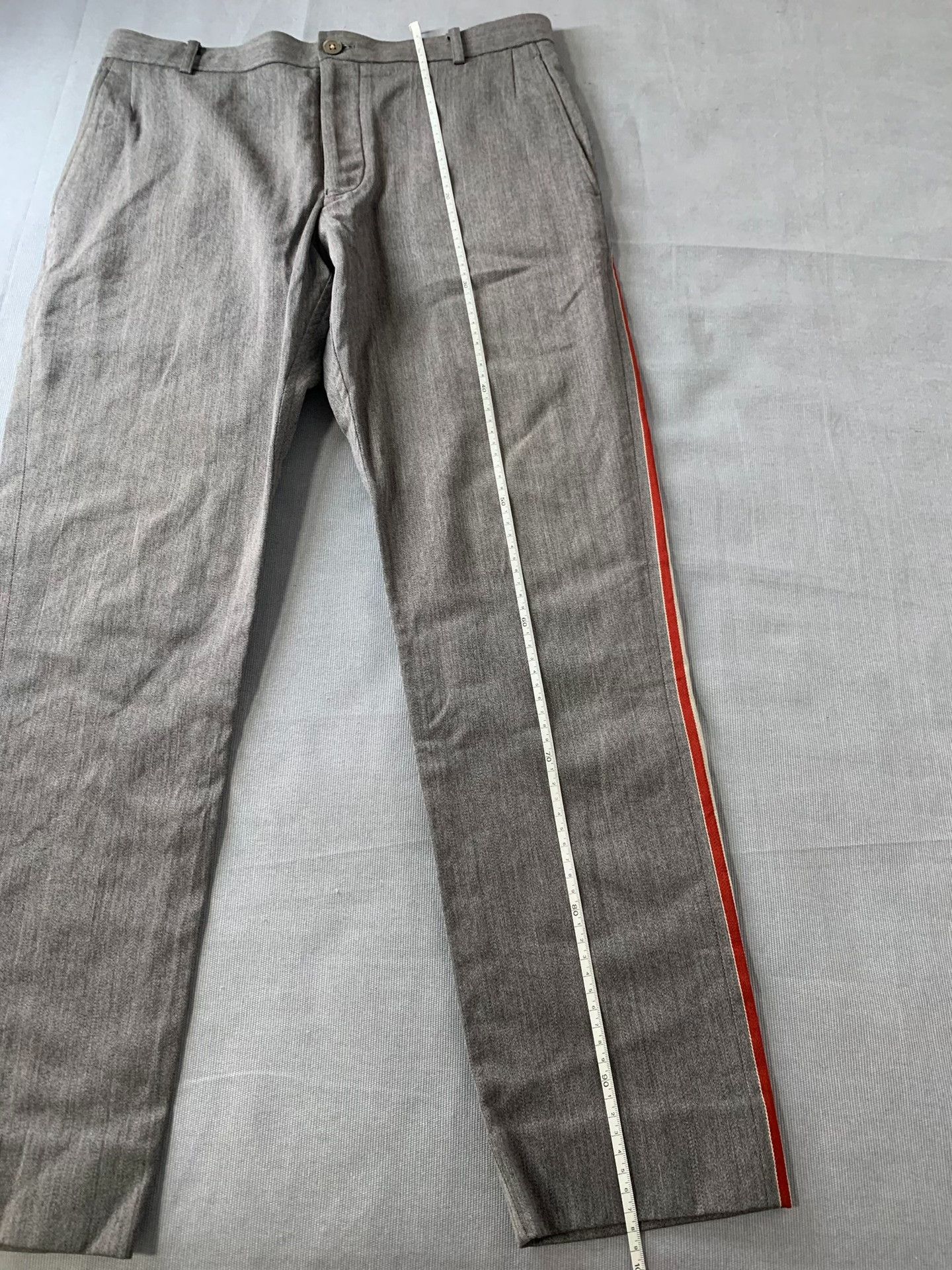 Thom Browne Thom Browne TB Side Stripe Wool Pants Size US 31 - 7 Thumbnail