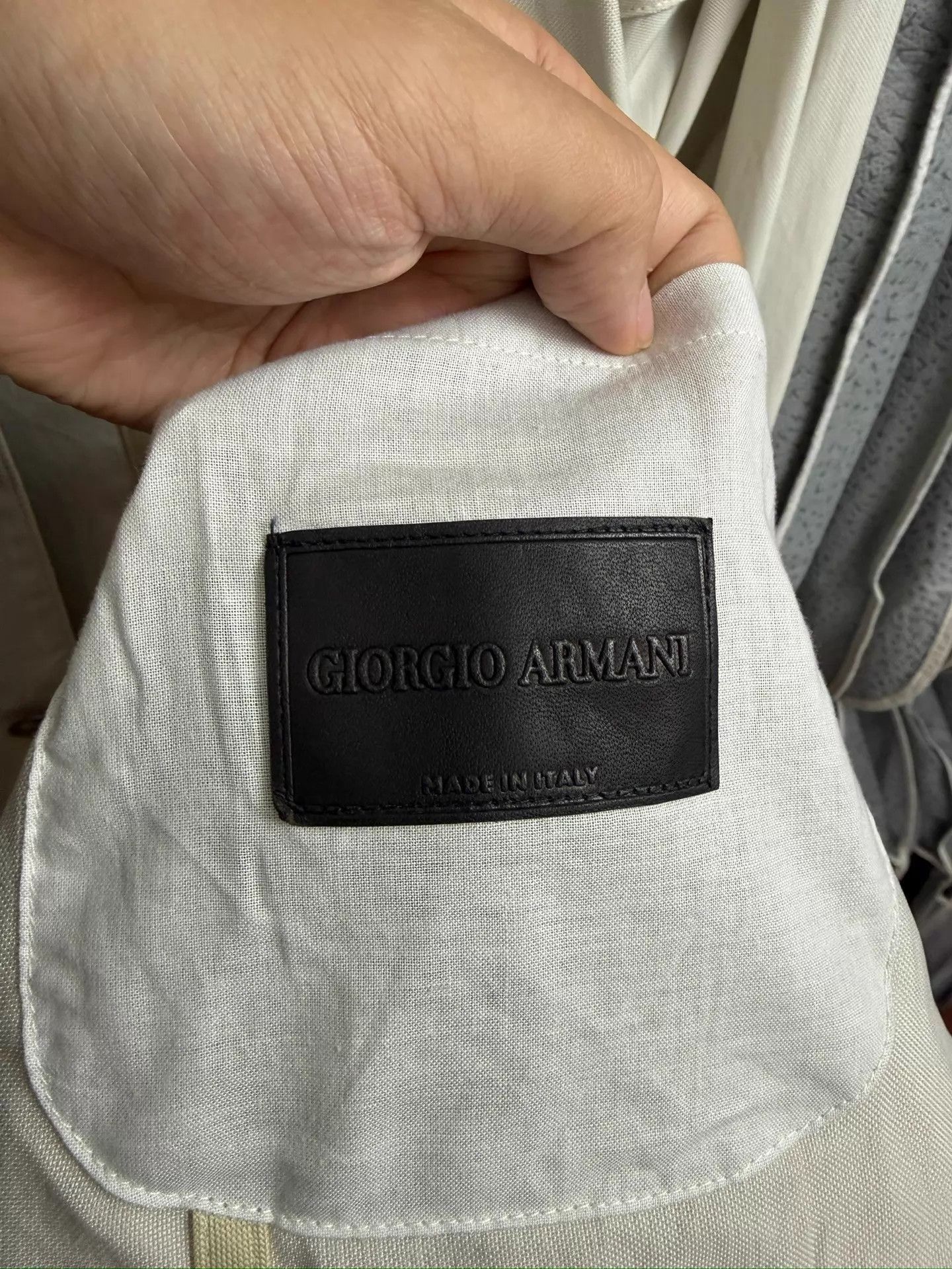 Giorgio Armani Beige Lightweight Button-Front Jacket Size US M / EU 48-50 / 2 - 7 Thumbnail