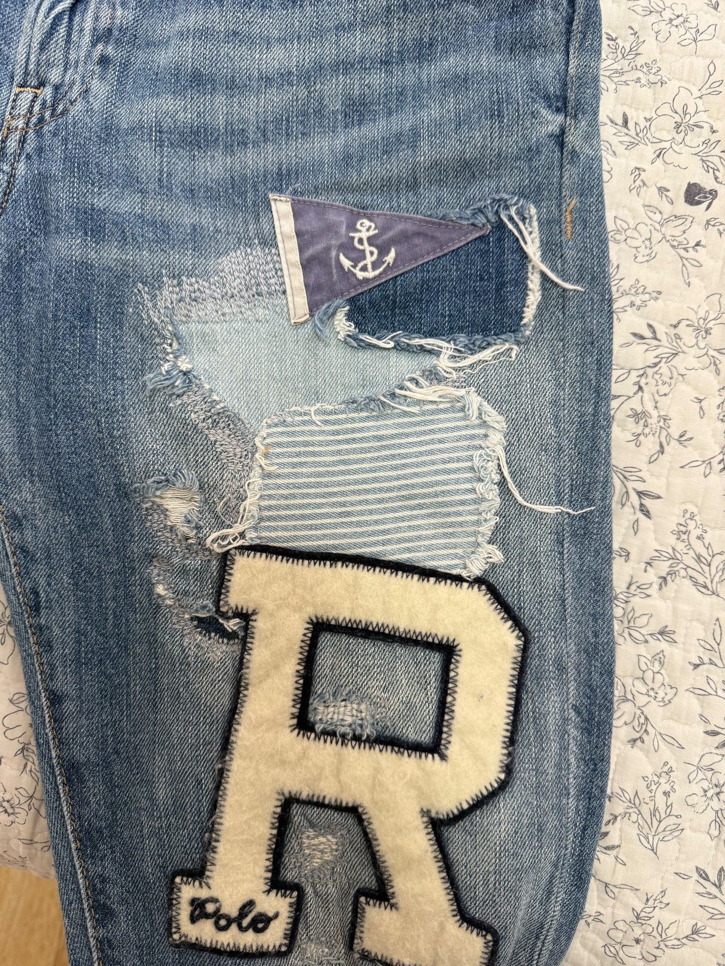 Polo Ralph Lauren Polo Ralph Lauren Patched Jeans Size US 31 - 4 Thumbnail
