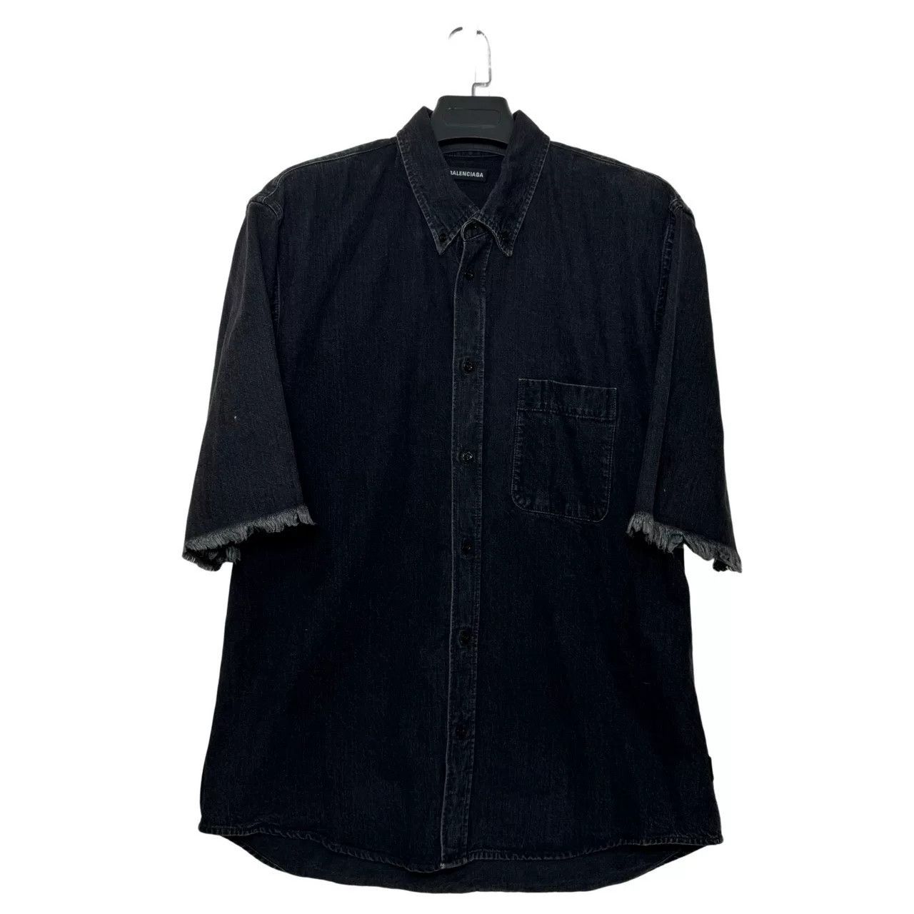 Balenciaga Balenciaga Back Letter Denim Shirt Size US M / EU 48-50 / 2 - 2 Thumbnail