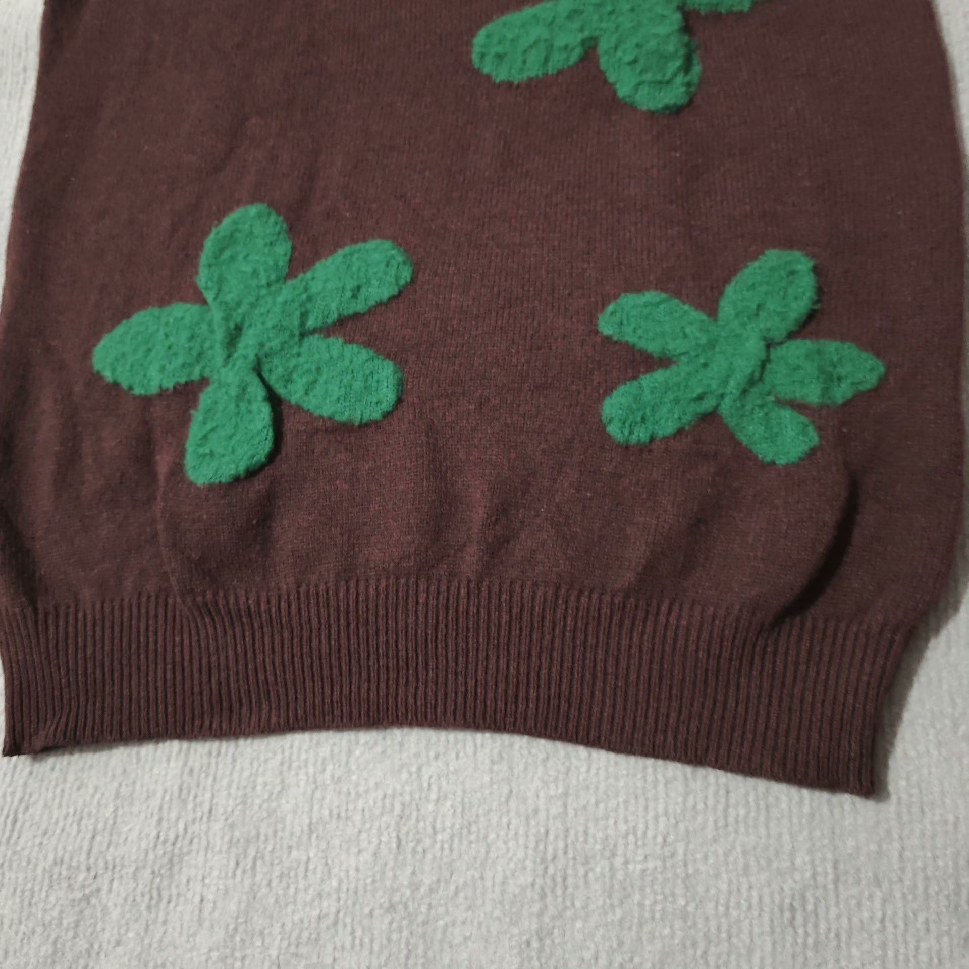 Undercover Undercover 01aw Green Flower Knit Vest Size US M / EU 48-50 / 2 - 5 Thumbnail