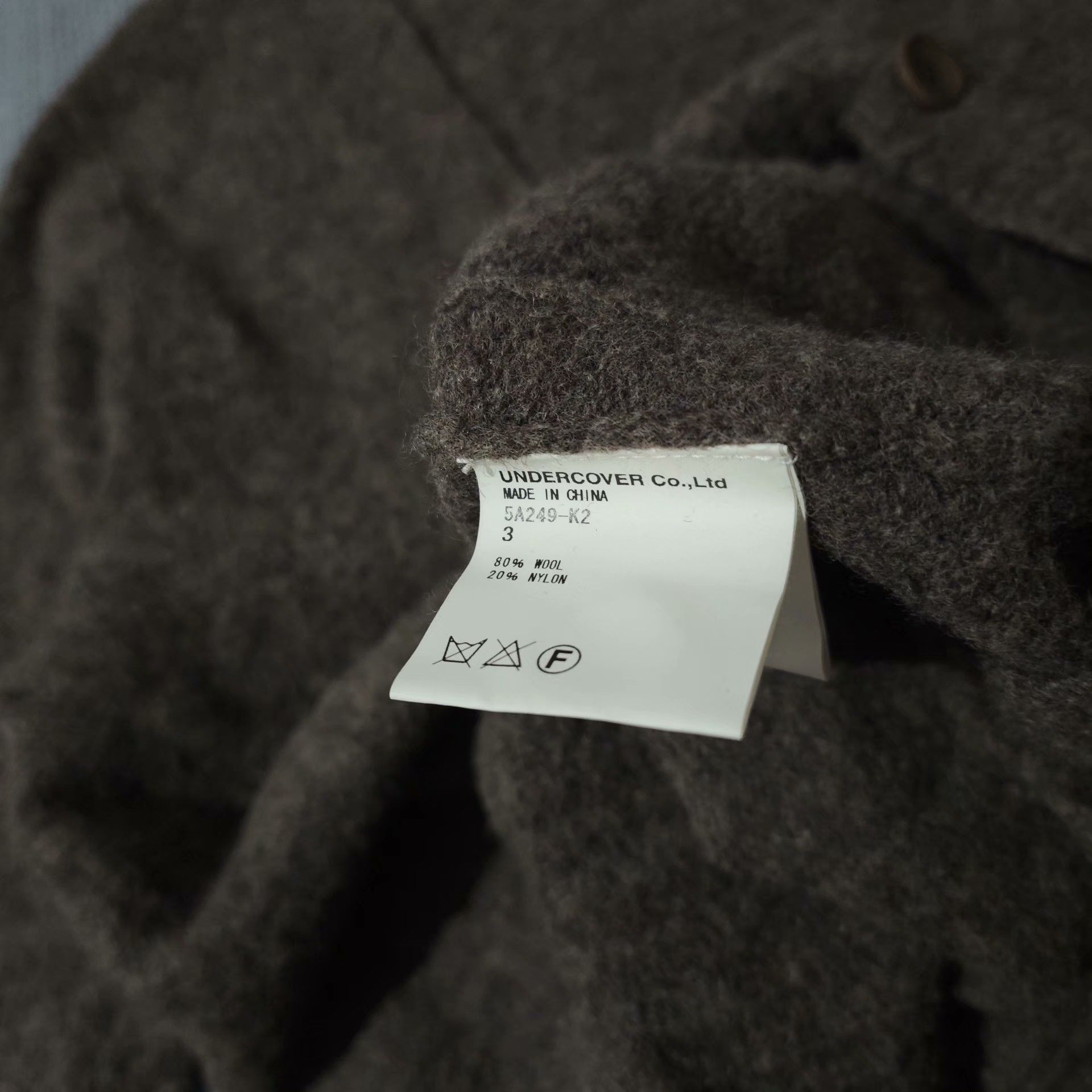 Undercover Undercover 05AW Felt Cardigan Size US L / EU 52-54 / 3 - 6 Thumbnail