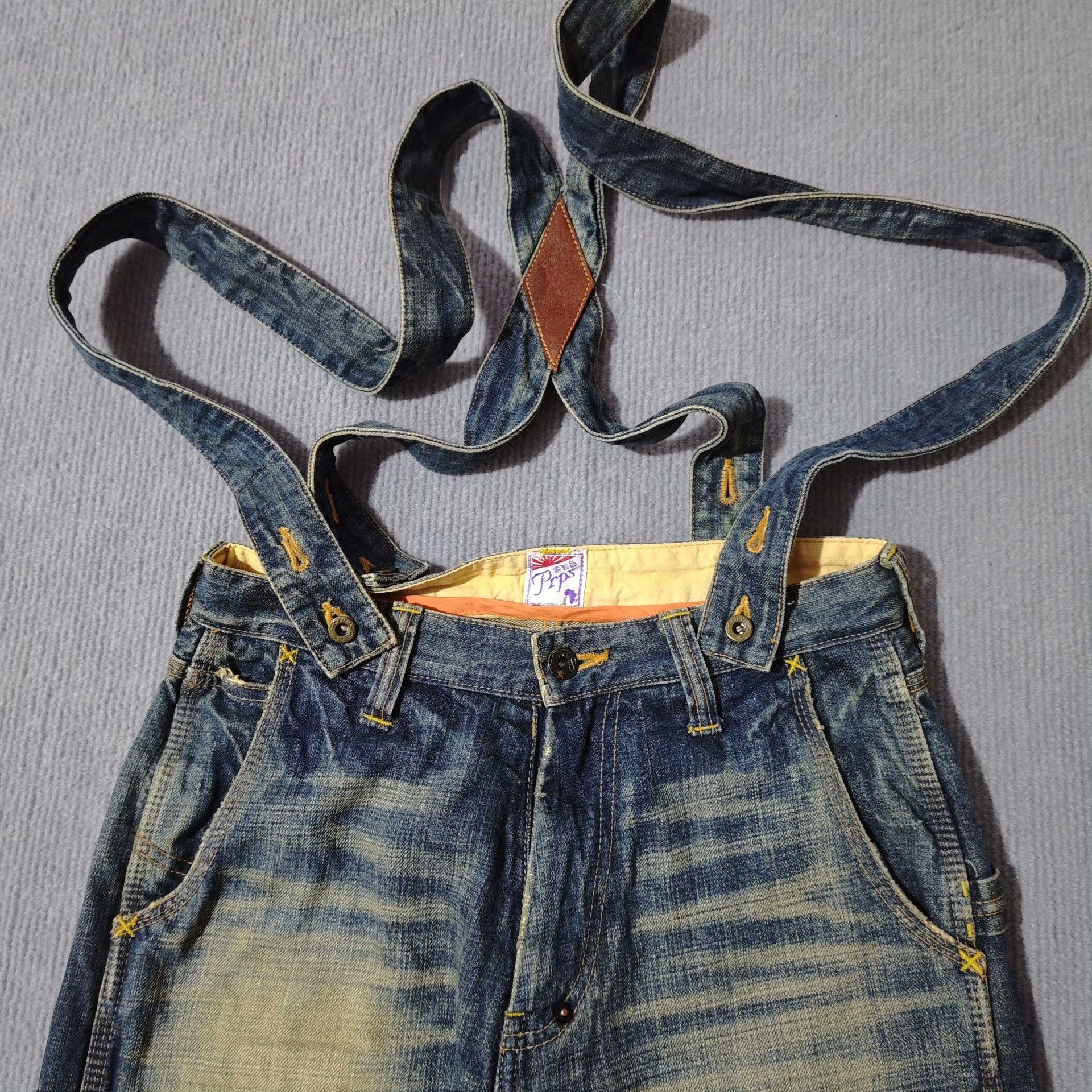 Prps PRPS Vintage Suspender Washed Jeans Size US 39 - 5 Thumbnail